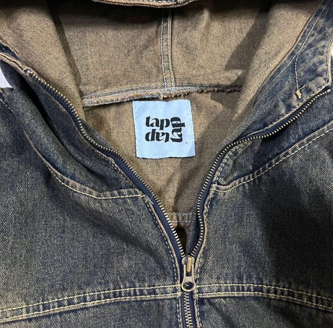 빈티지 흑청 워크자켓 상품이미지3