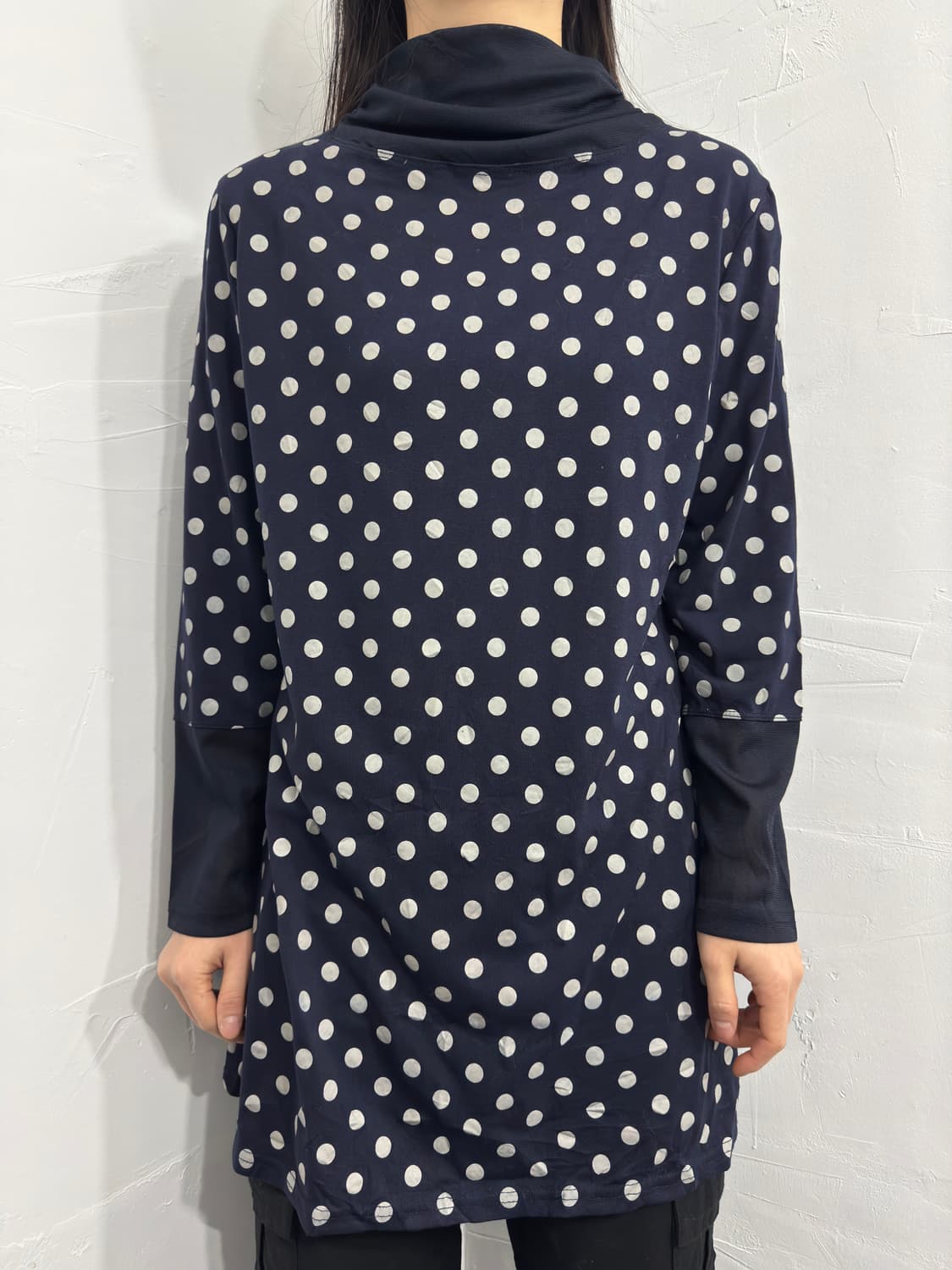 dot mesh detail top 상품이미지1