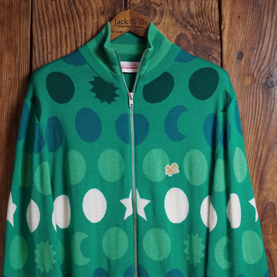 찰스제프리 러버보이 Runes 그래픽 니트 집업 상품이미지2