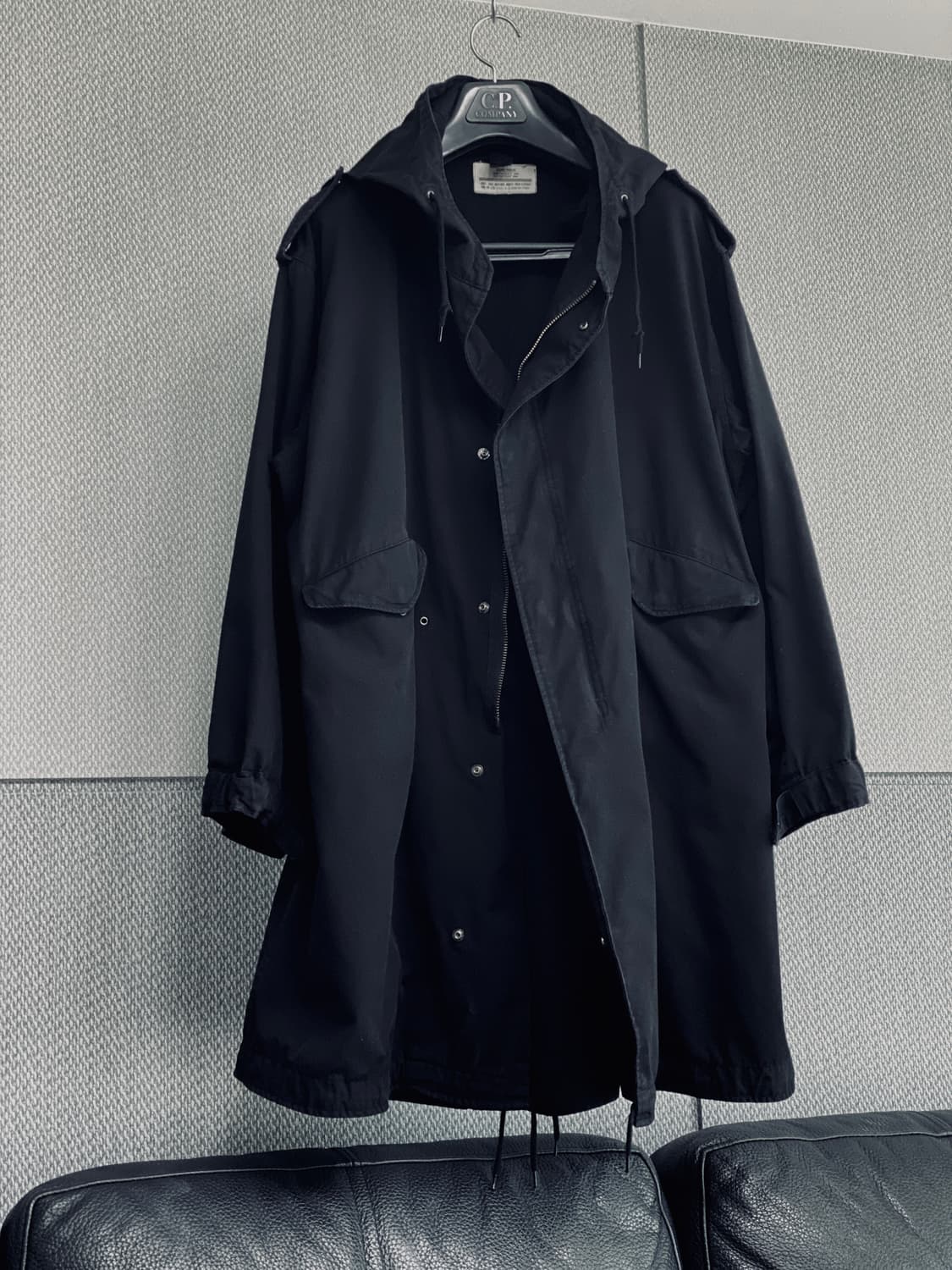  미군 M1951 피쉬테일 복각 개파카 블랙 외피 XL 105 상품이미지2