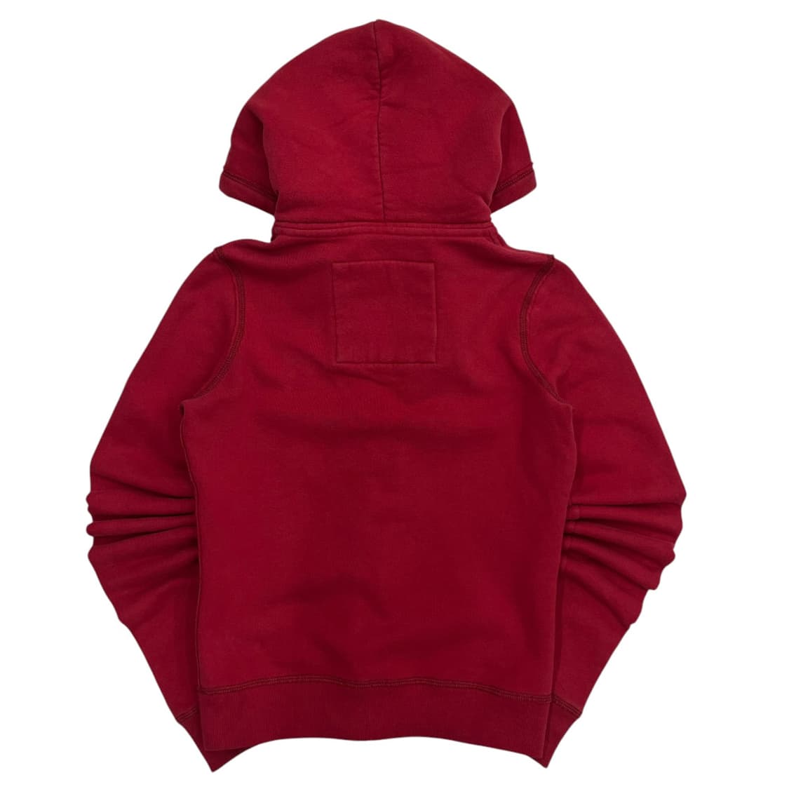 아베크롬비 딱붙핏 패치로고 레드 후드집업 S 상품이미지4