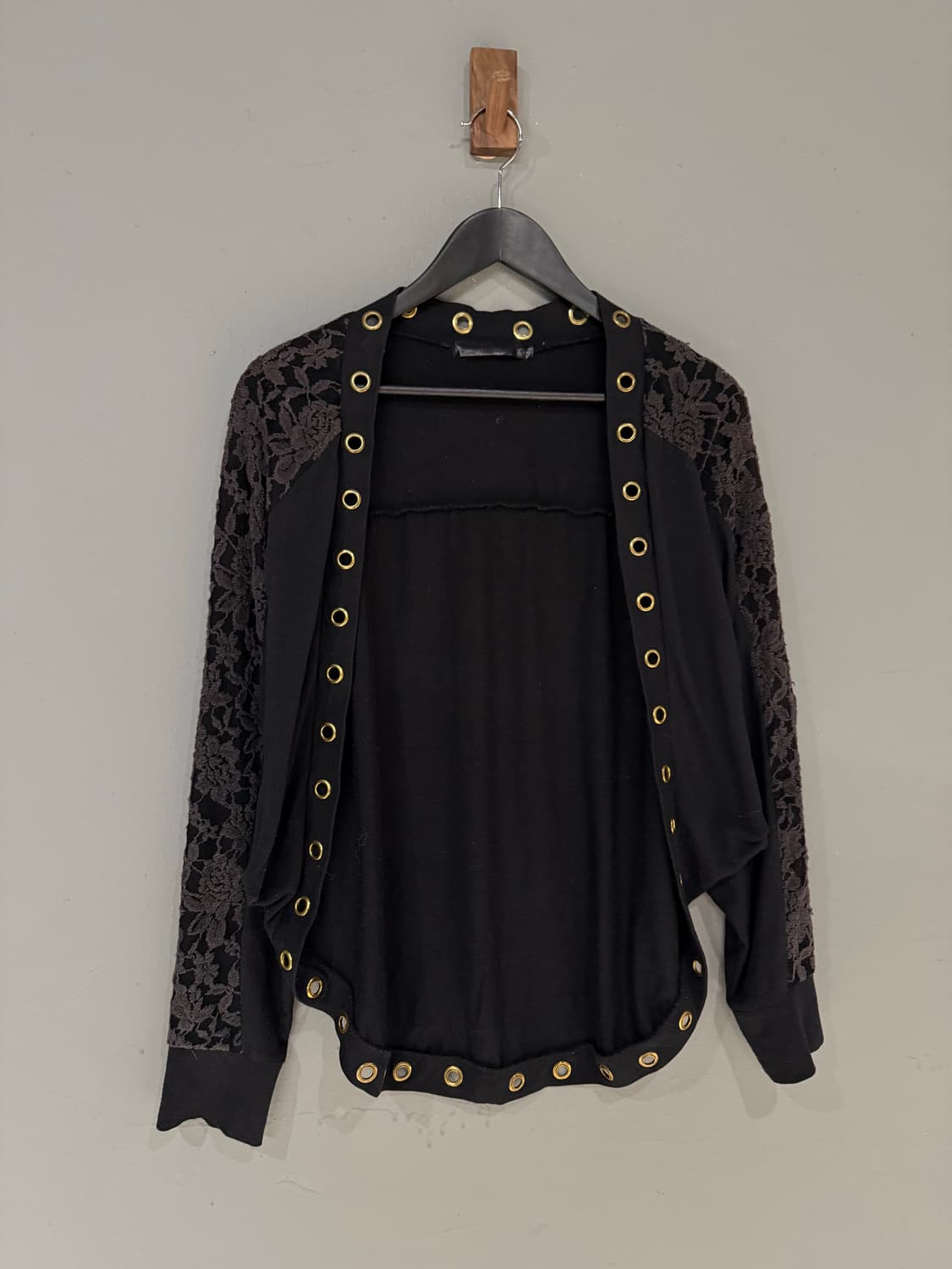 eyelet hole lace detail bolero cardigan  상품이미지6