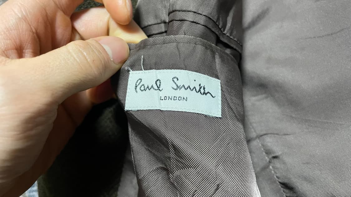 JPN 00s 일본 빈티지 폴스미스 런던 올리브 울 헤링본 블레이저 L 상품이미지7