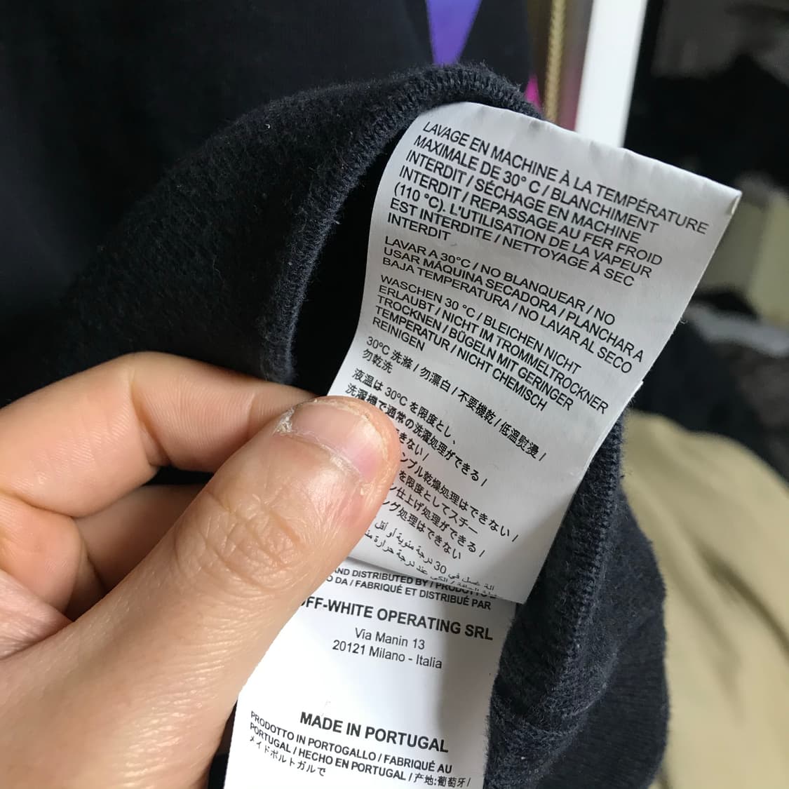 오프화이트 그라데이션 스웻셔츠 상품이미지8