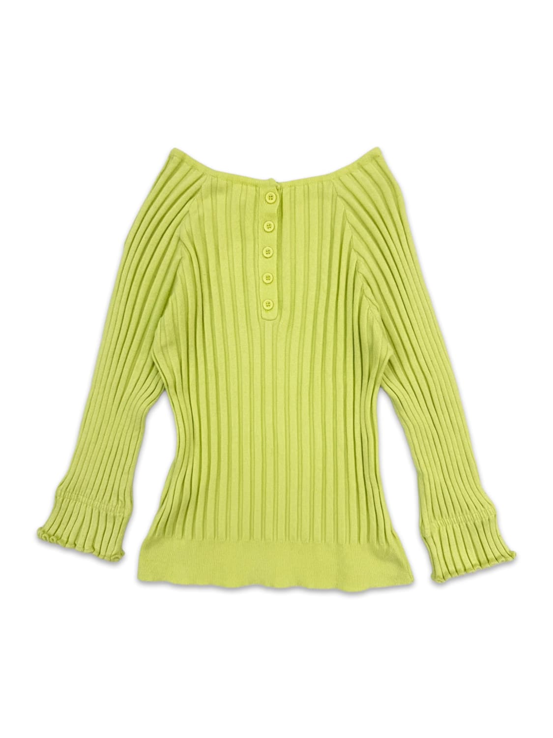 빈티지 TORRAZZO DONNA 형관 레몬 프릴 니트 상품이미지1