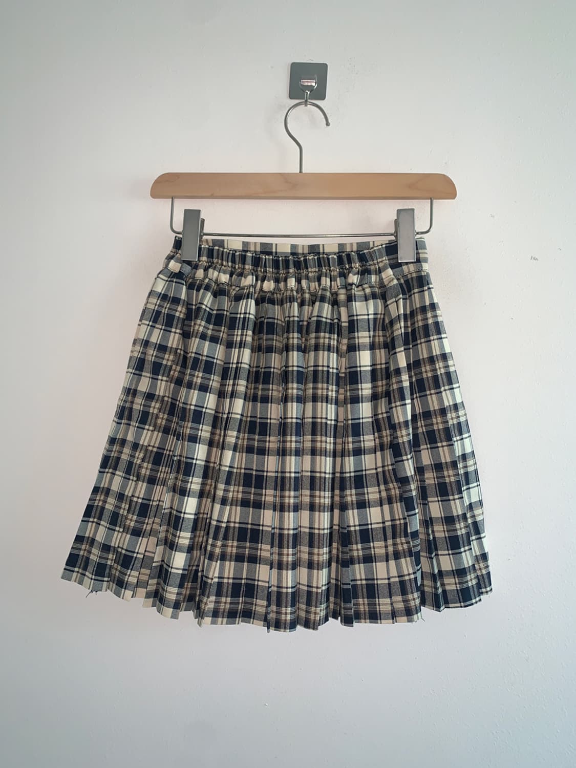 Check pleats short skirt 상품이미지5