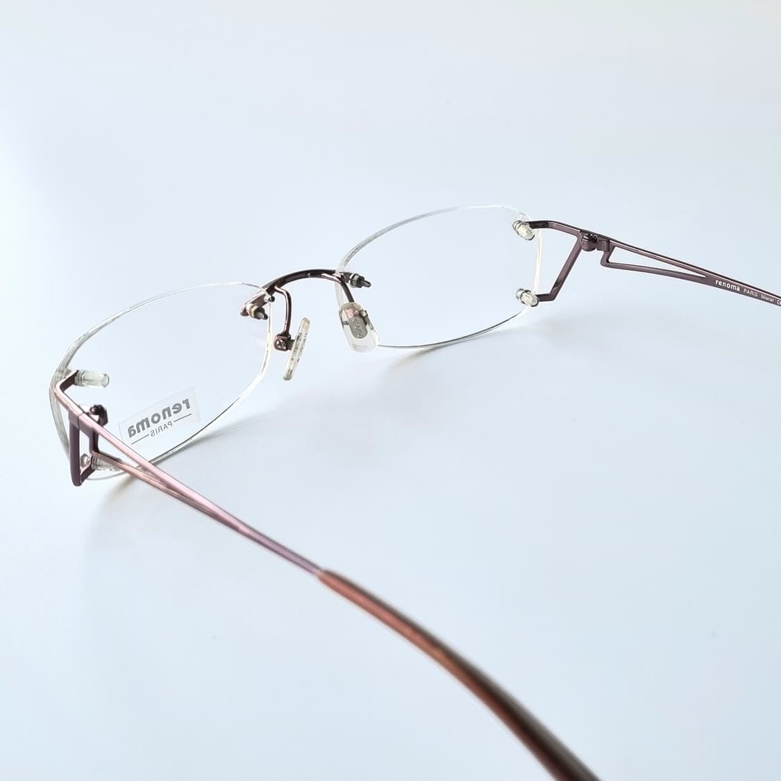 데드스탁  오벌쉐임 무테 버건디 안경테 235 상품이미지4
