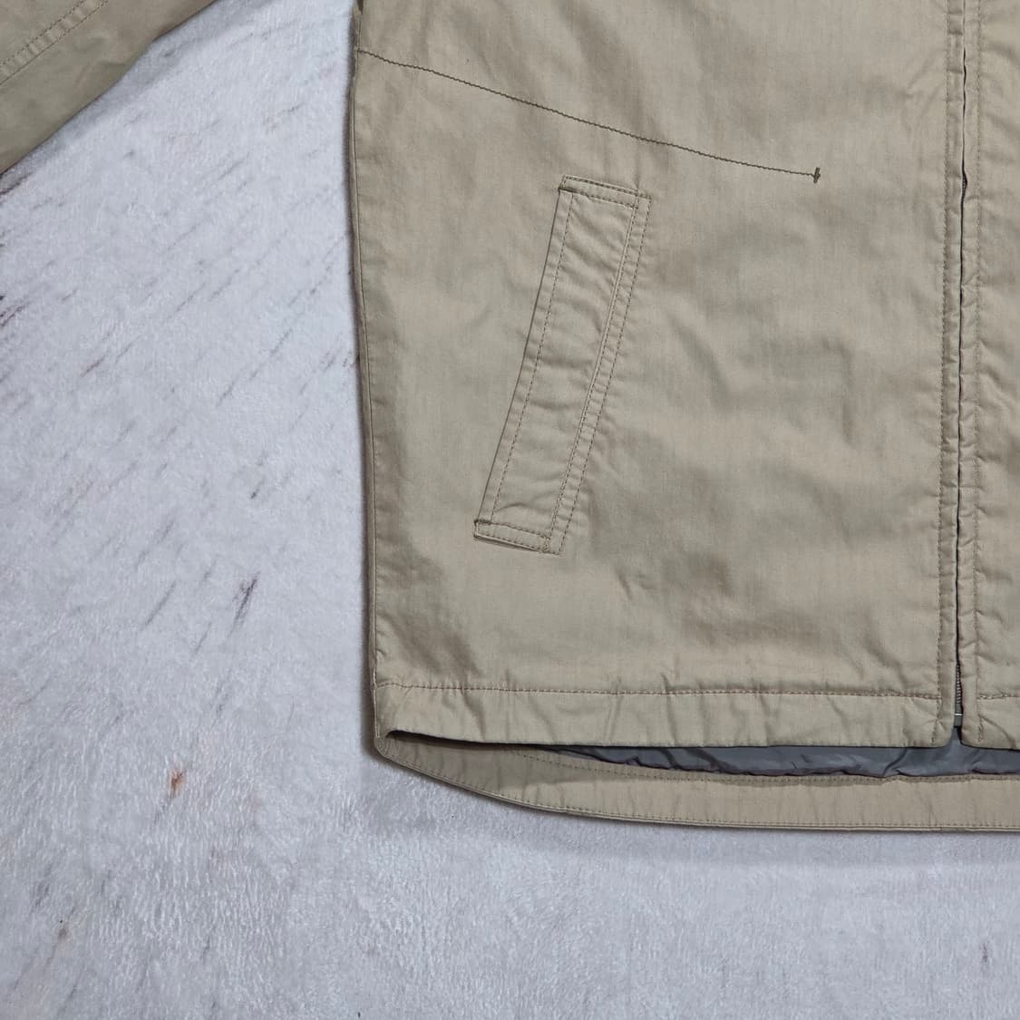 헤지스 베이지 코튼 블루종 자켓 상품이미지3