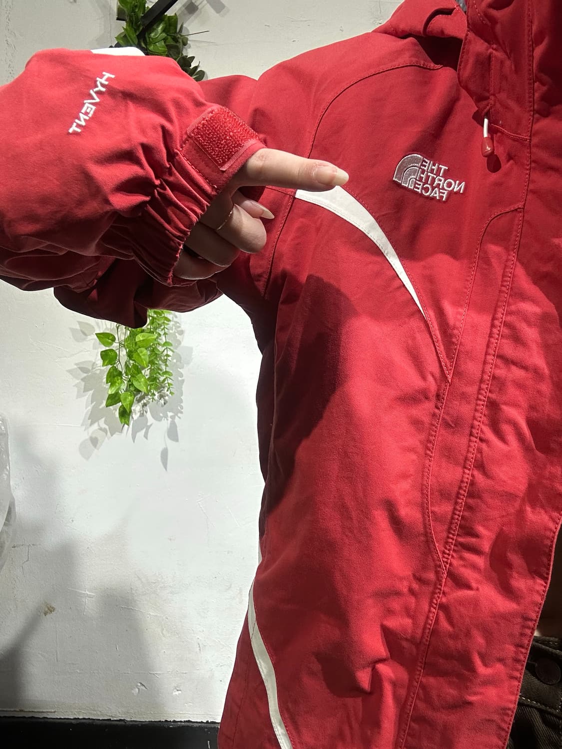 노스페에스 레드 하이벤트 바람막이 등산 트랙 자켓 M 상품이미지4