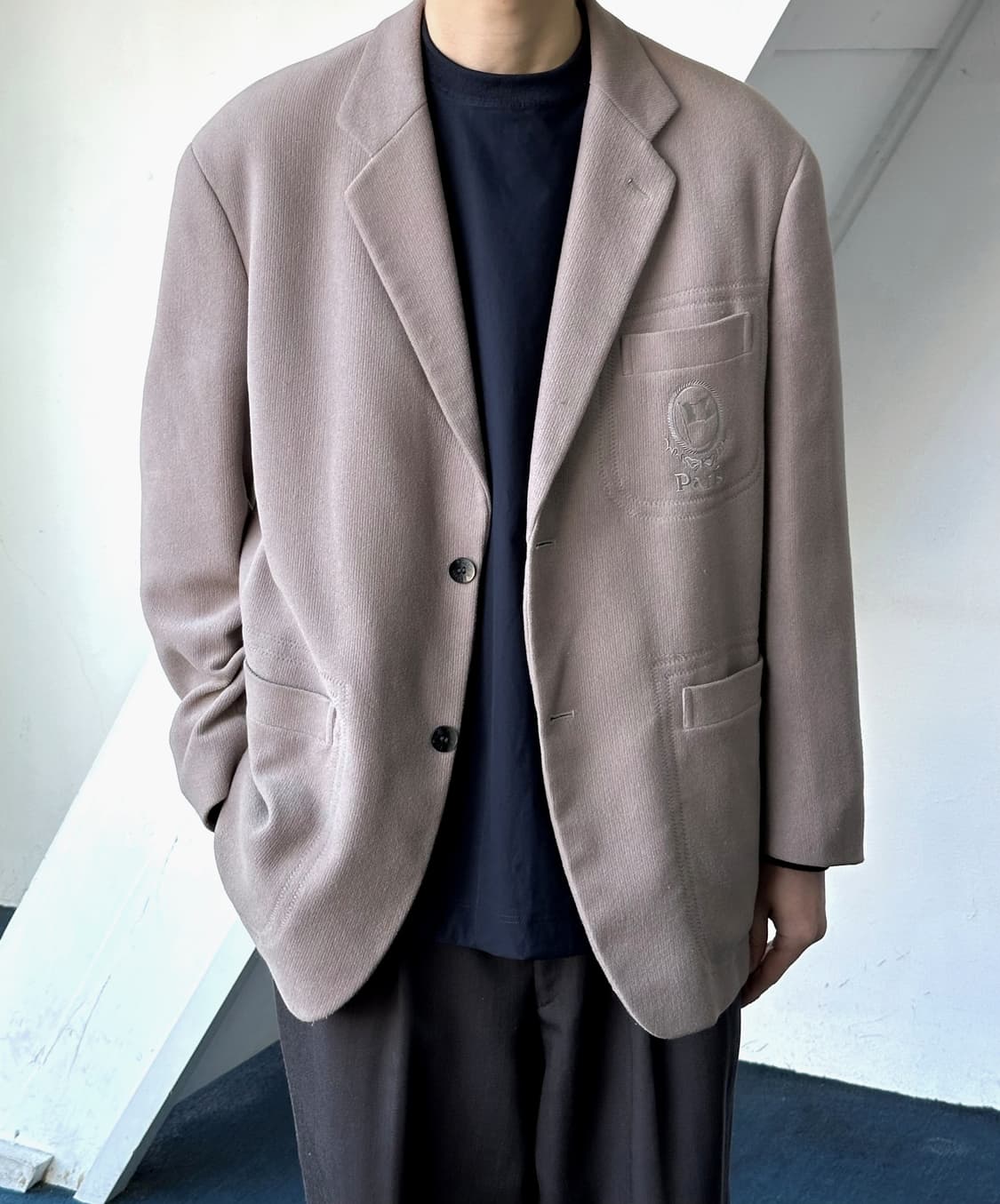 Micro boucle fabric over jacket 상품이미지3