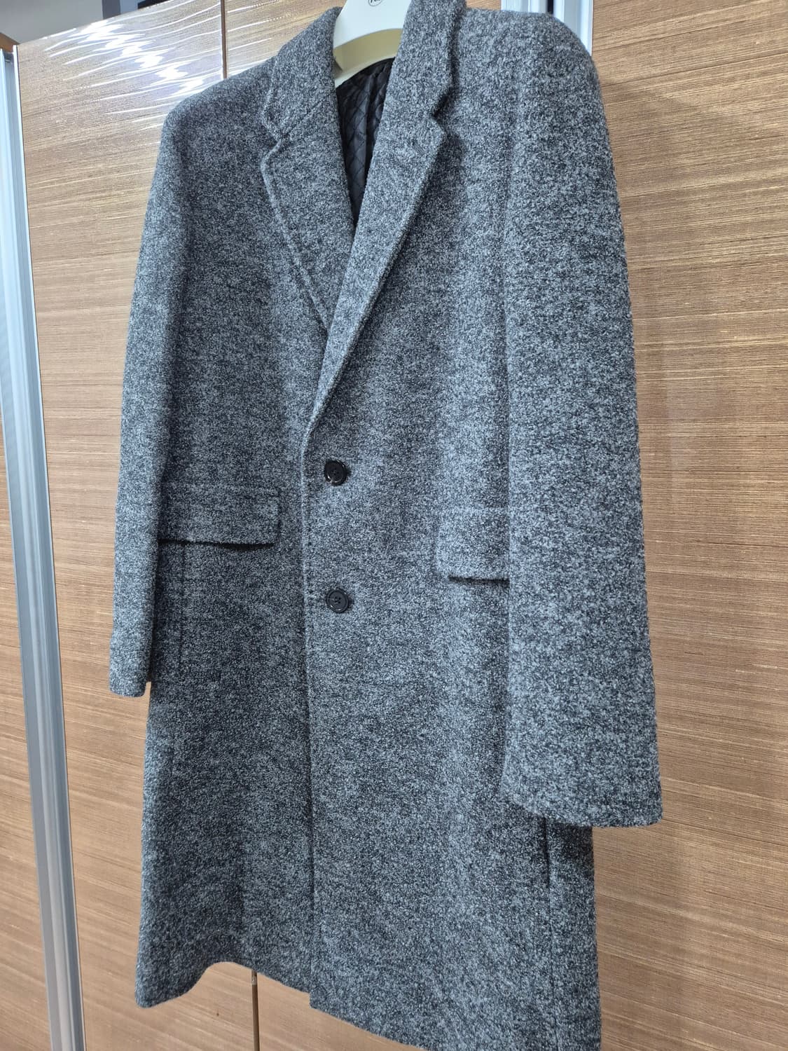 [새상품] 커스텀멜로우 울 100% 롱코트 그레이 (105 사이즈) 상품이미지2
