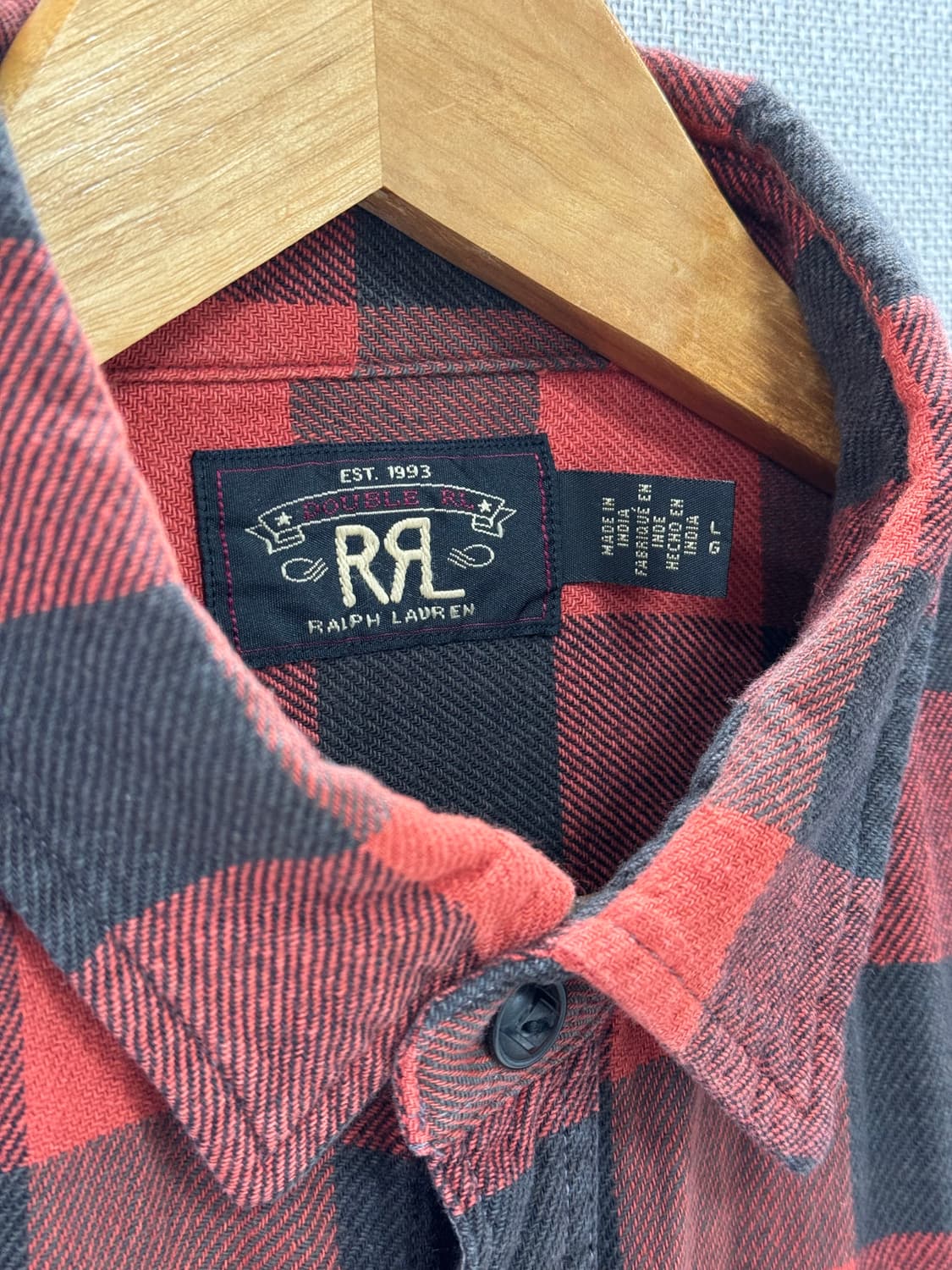 더블알엘 플래드 트윌 워크셔츠 / L 상품이미지2