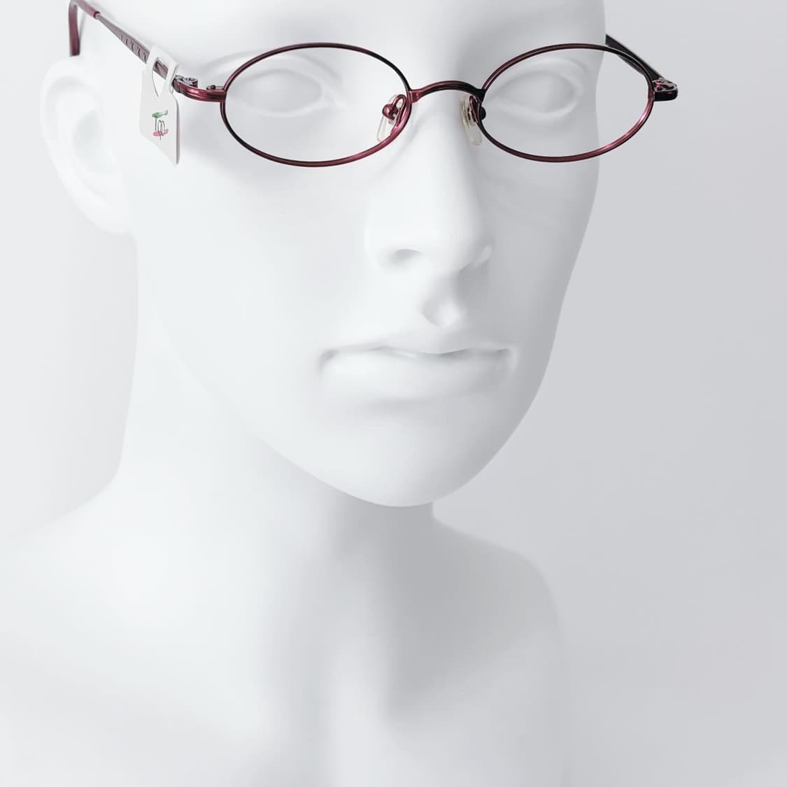 Close-up 레드 오벌 메탈 데드스탁 빈티지안경 상품이미지5