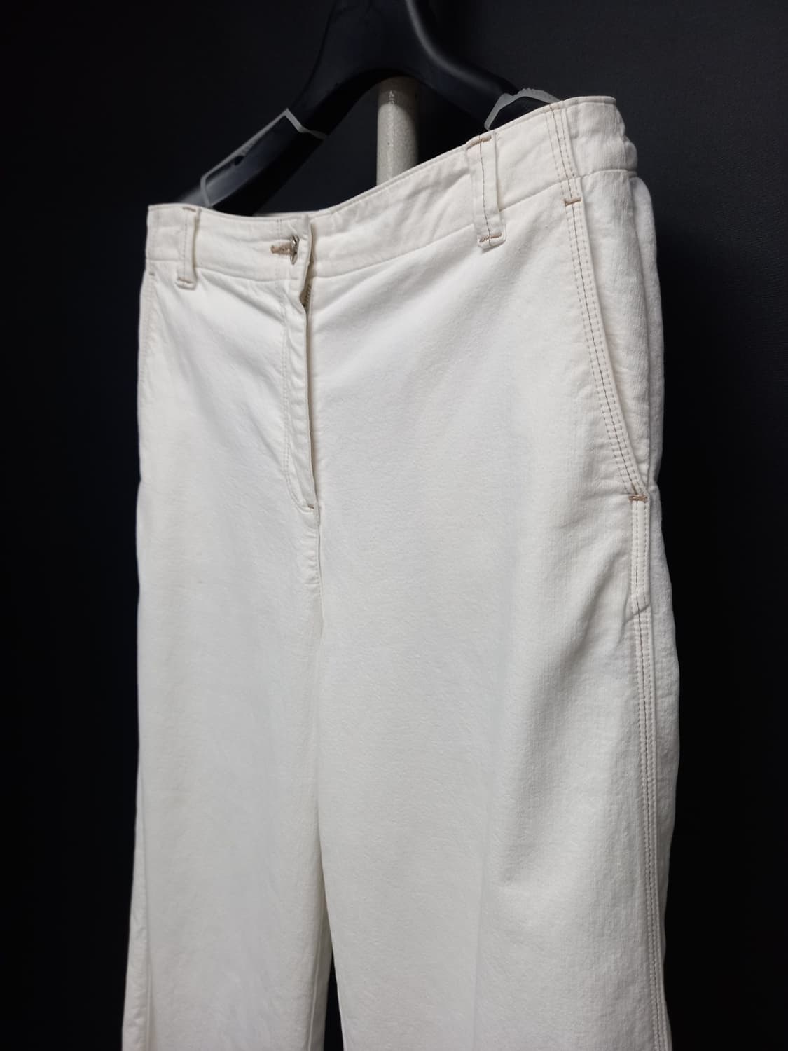 더 캐시미어 춘하추 면.마 일자통핏팬츠 28.29 상품이미지4