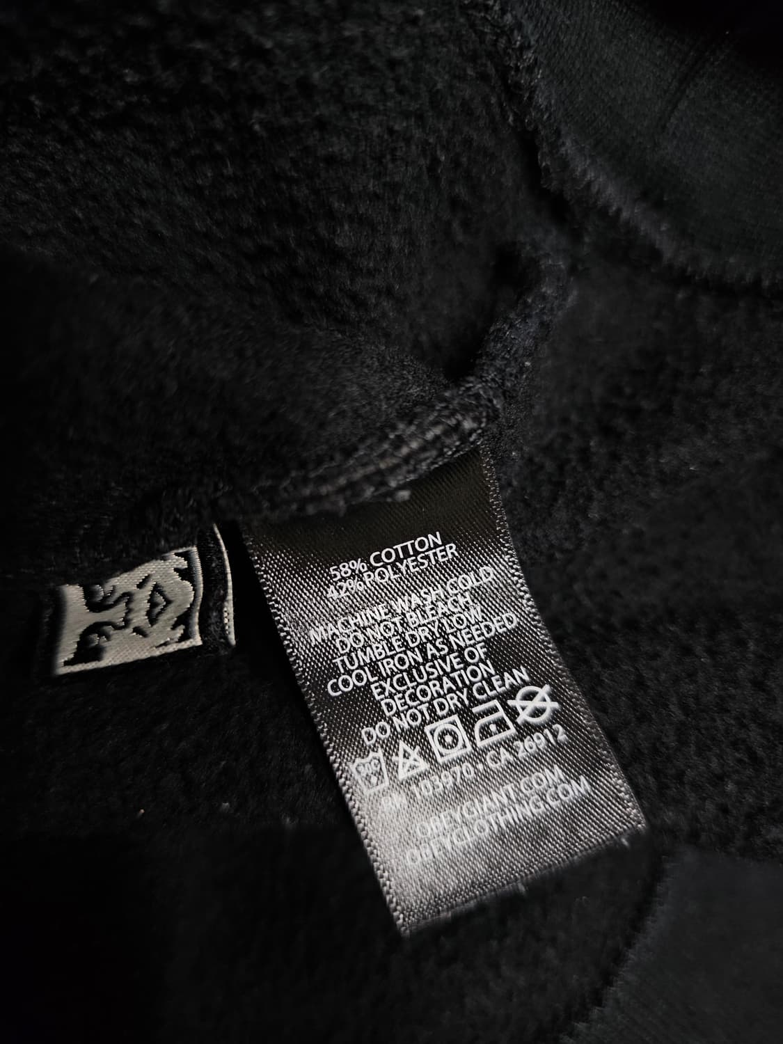 오베이 맨투맨 블랙 기모 M 상품이미지5