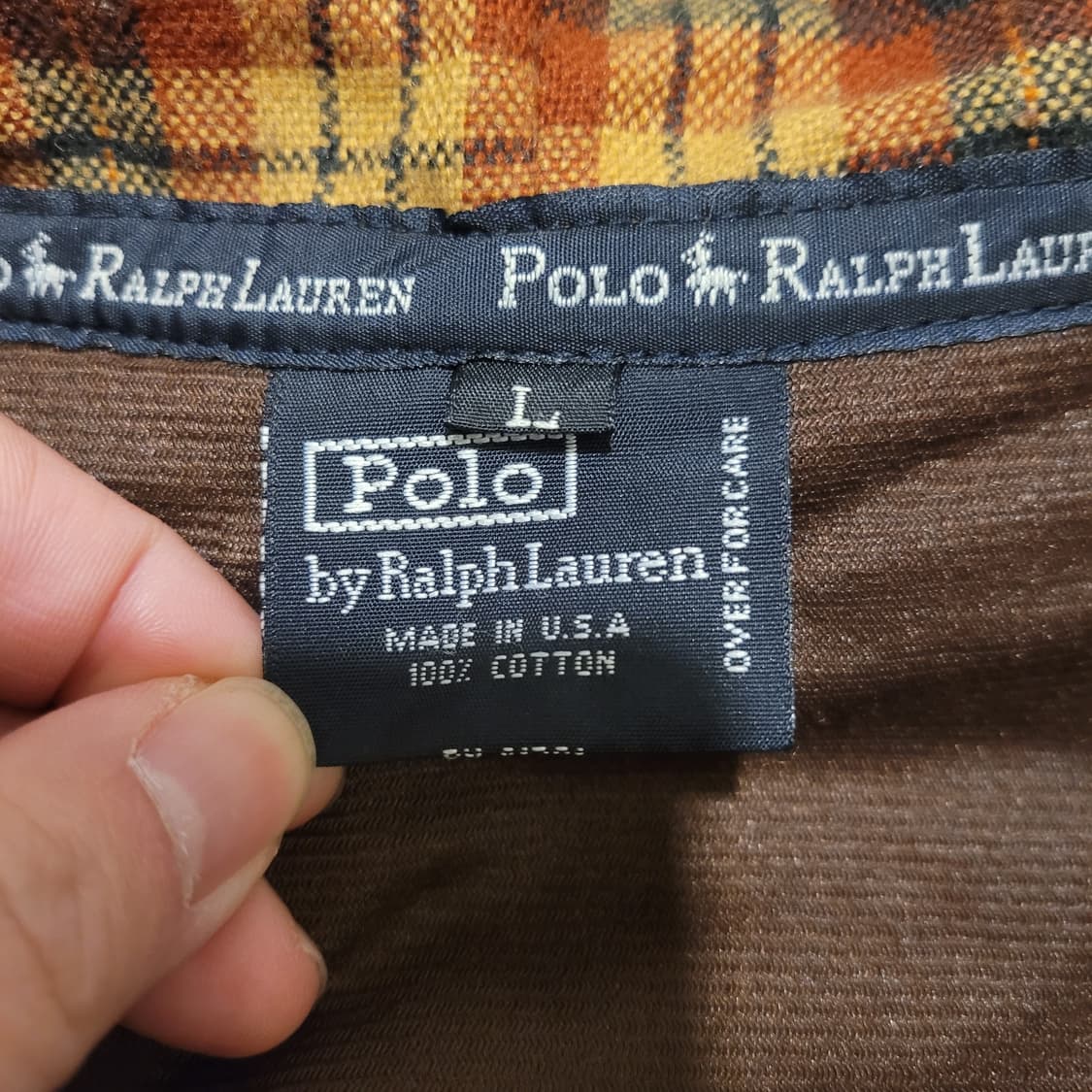 폴로랄프로렌 코듀로이 후드 자켓 L  상품이미지5