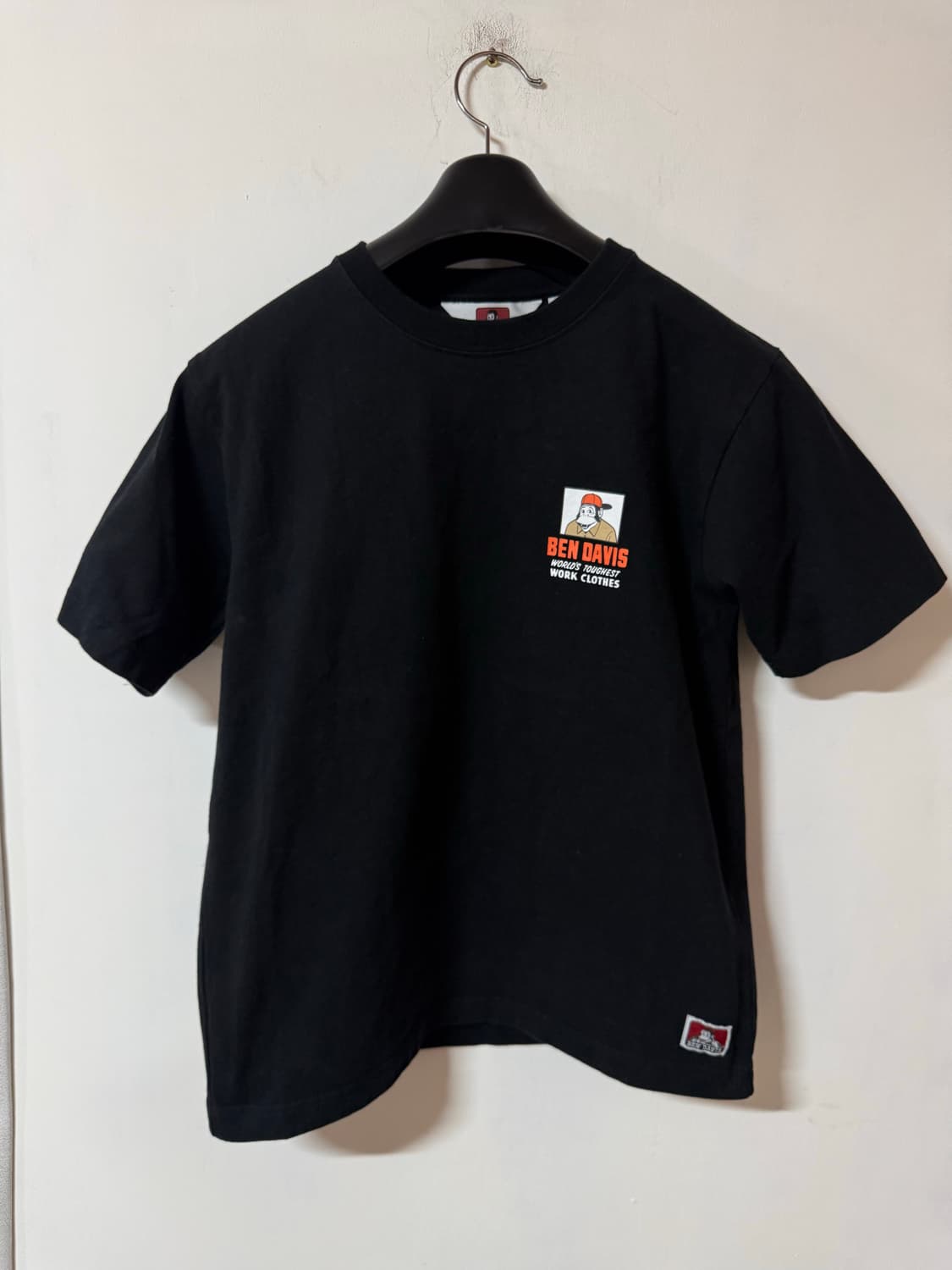 벤데이비스 빅로고 프린팅 반팔 티셔츠 블랙 M 상품이미지3