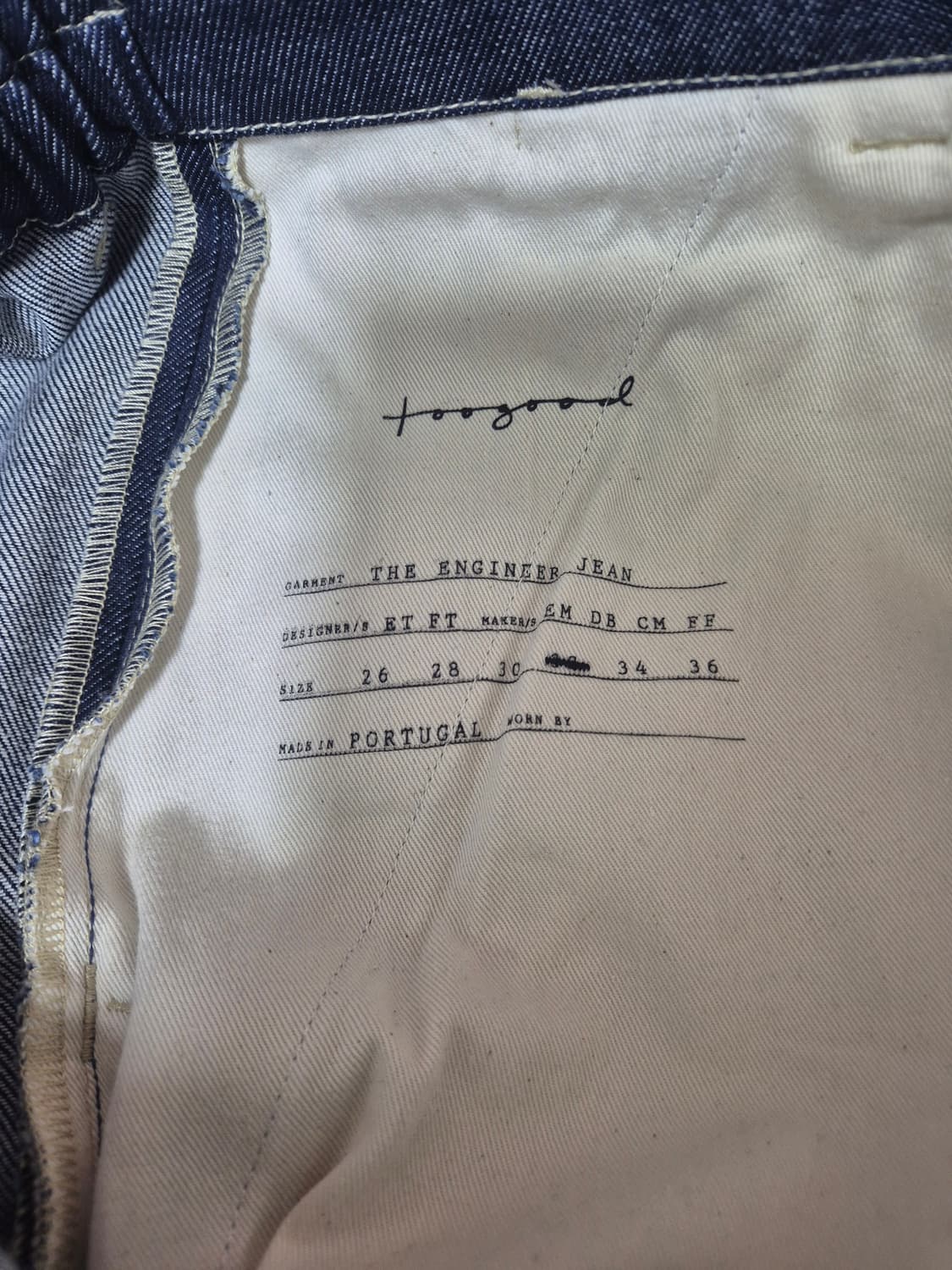 투굿 toogood engineerd jean 상품이미지5
