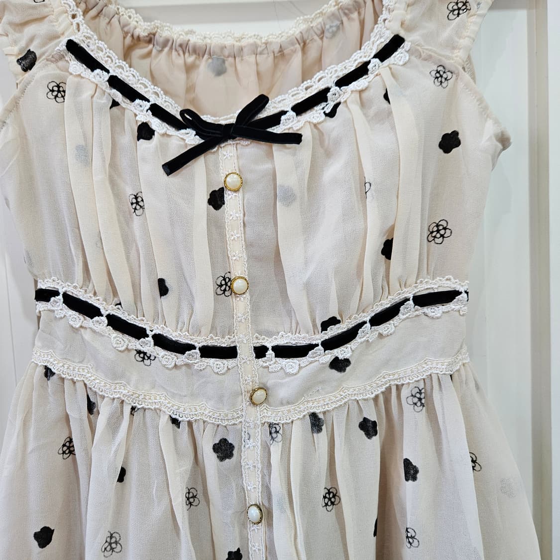 플라워 레이스 쉬폰 원피스 상품이미지2