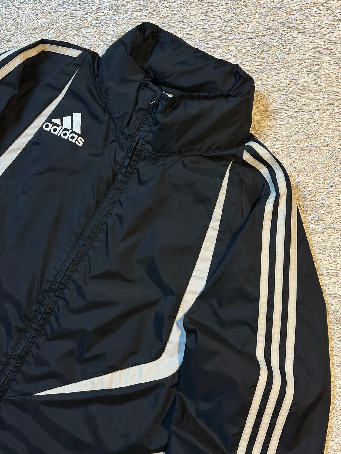 아디다스 올드스쿨 삼각로고 사이드라인 바람막이 자켓 블랙 상품이미지2