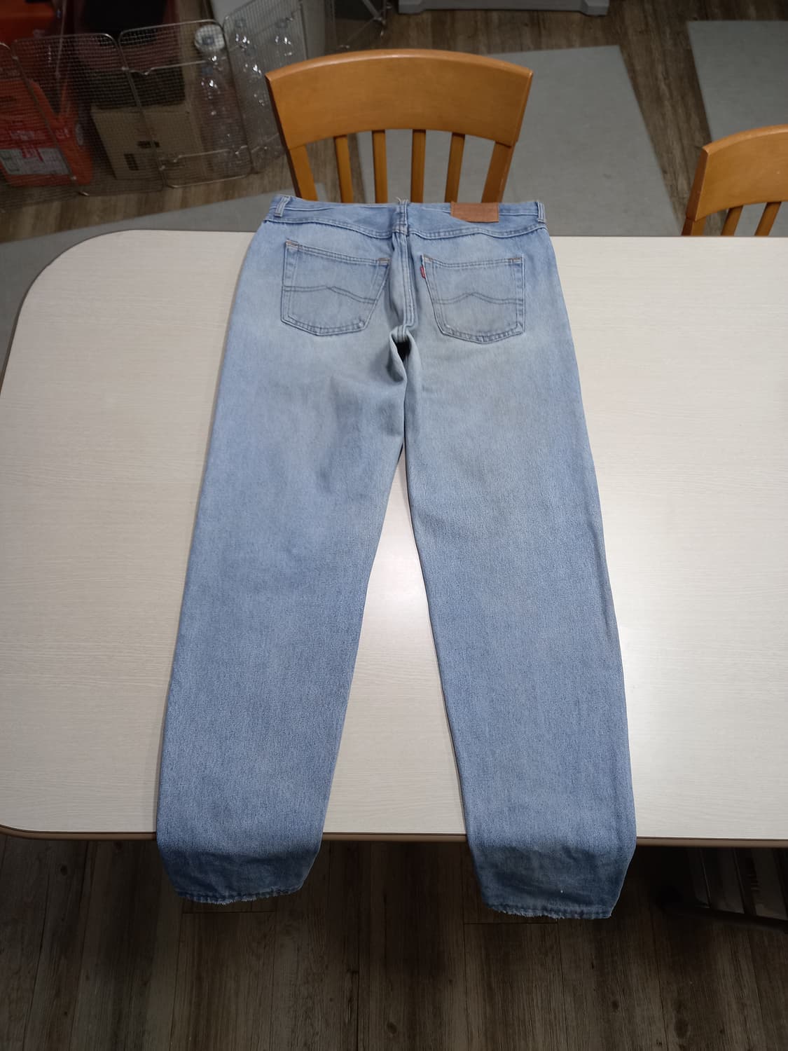 35 90's 리바이스501 USA 슬림일자진 연청 35-254 상품이미지2