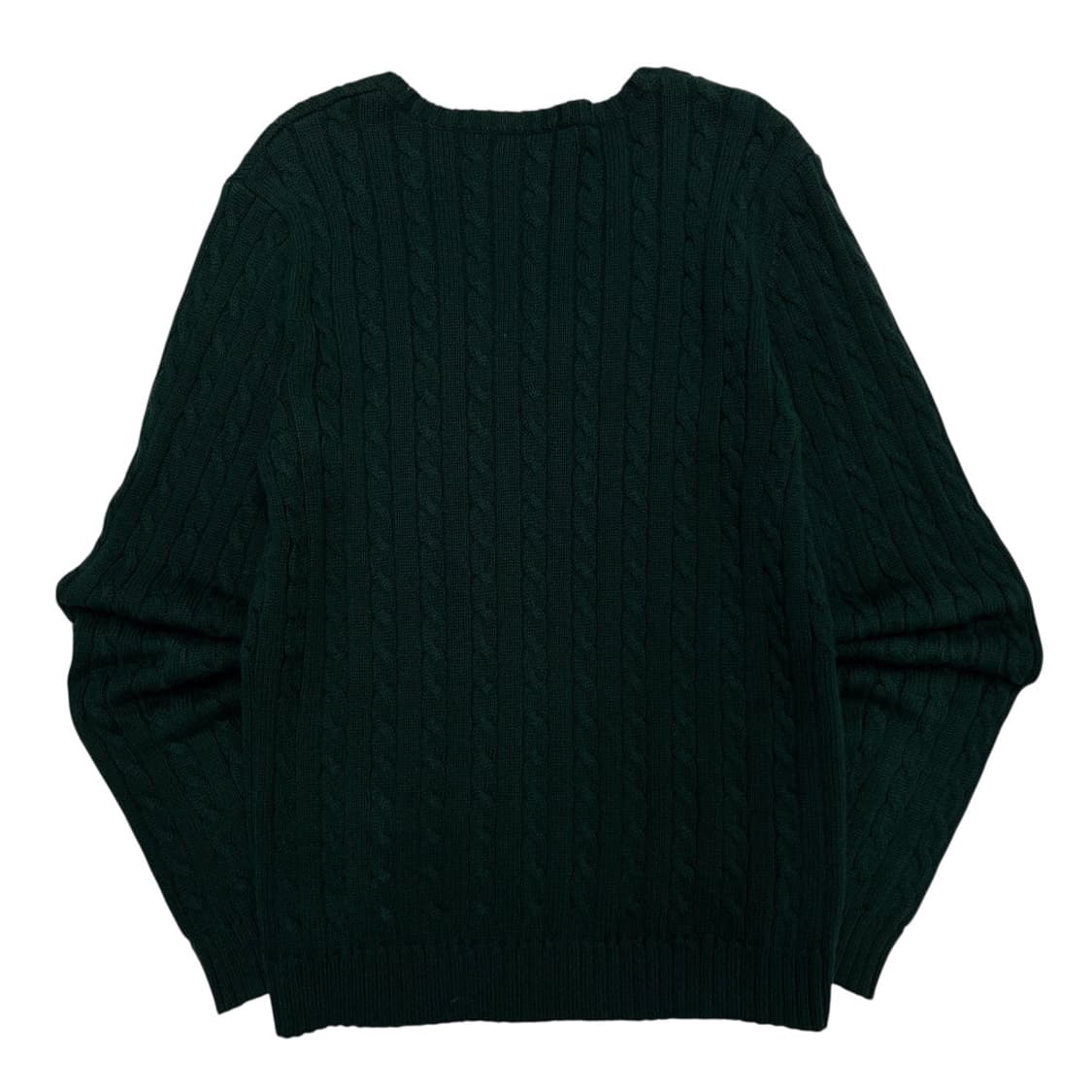 랄프로렌 화이트로고 그린 브이넥 니트 S 상품이미지3