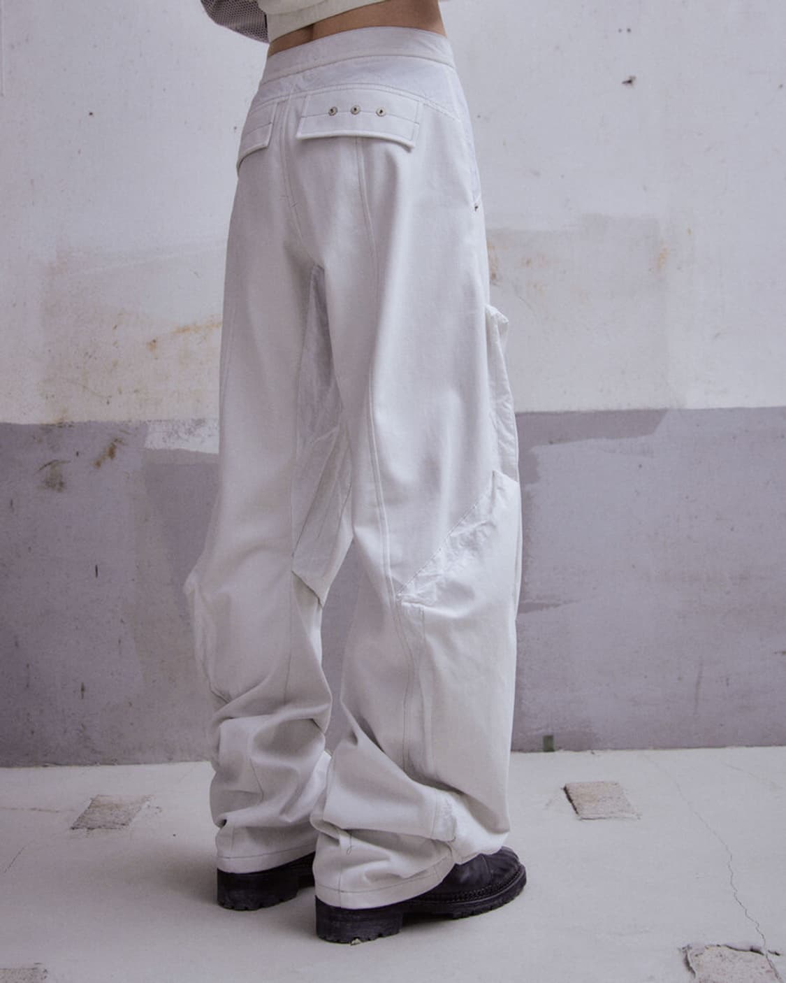 카르넷 아카이브 RUINED MASS DENIM 트라우저 white 상품이미지5