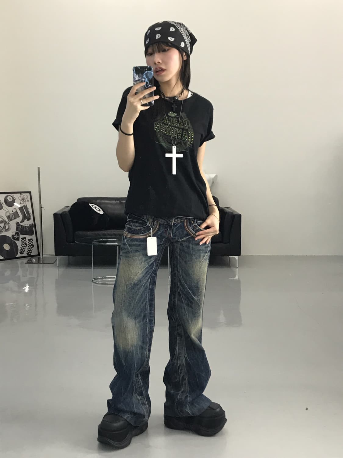 STUDIO R.P Detail Patch Jeans 상품이미지5