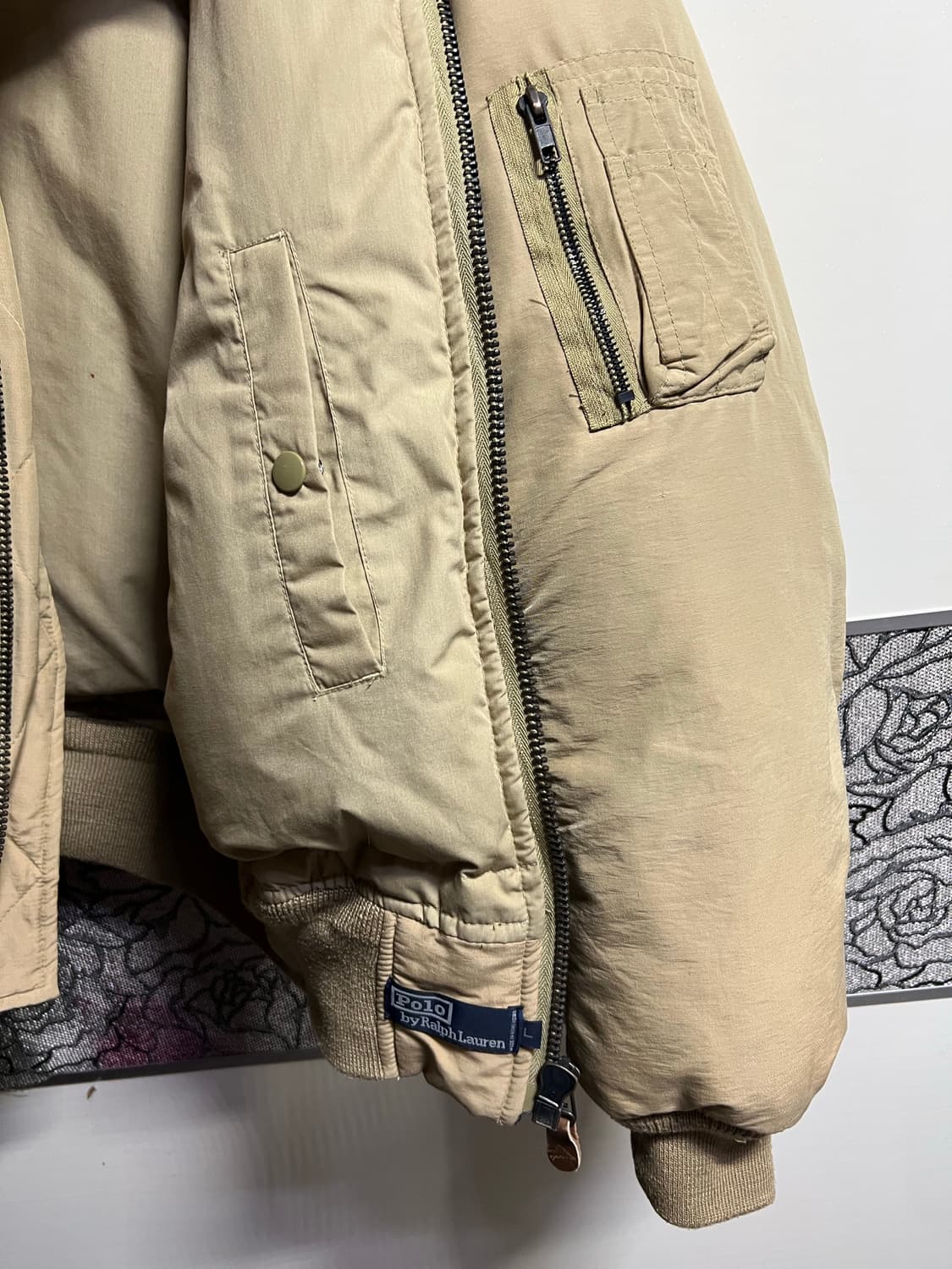 빈티지 90s 폴로랄프로렌 ma-1 봄버 다운자켓 상품이미지7