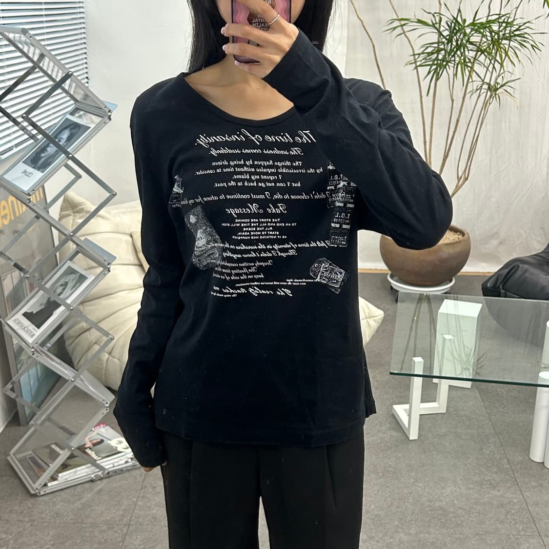 남녀공용 사이즈 긴팔티셔츠 상품이미지1