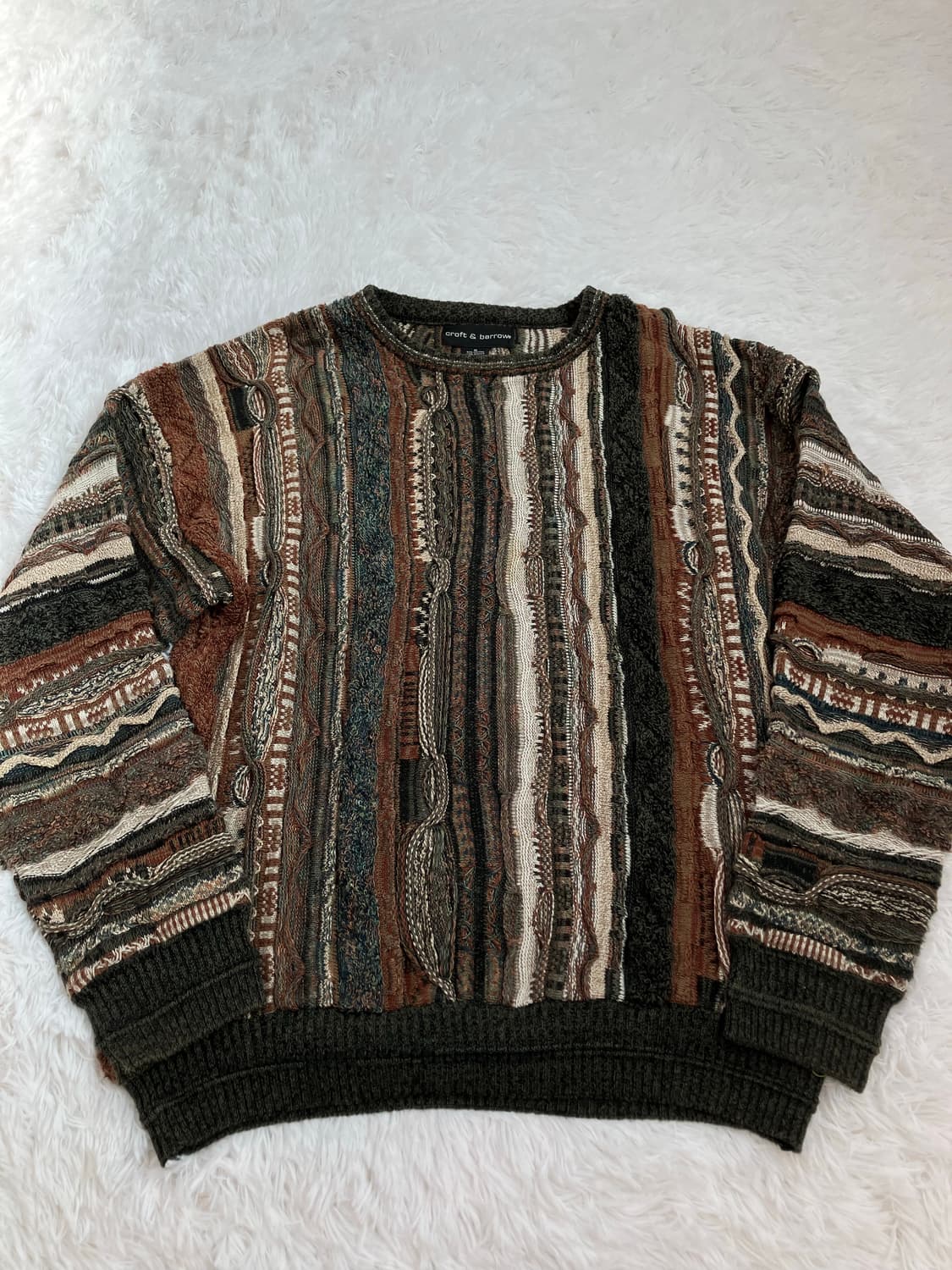 빈티지 브라운 그런지 니트 y2k 스트릿 갸루 펑키 일본빈티지700 상품이미지1