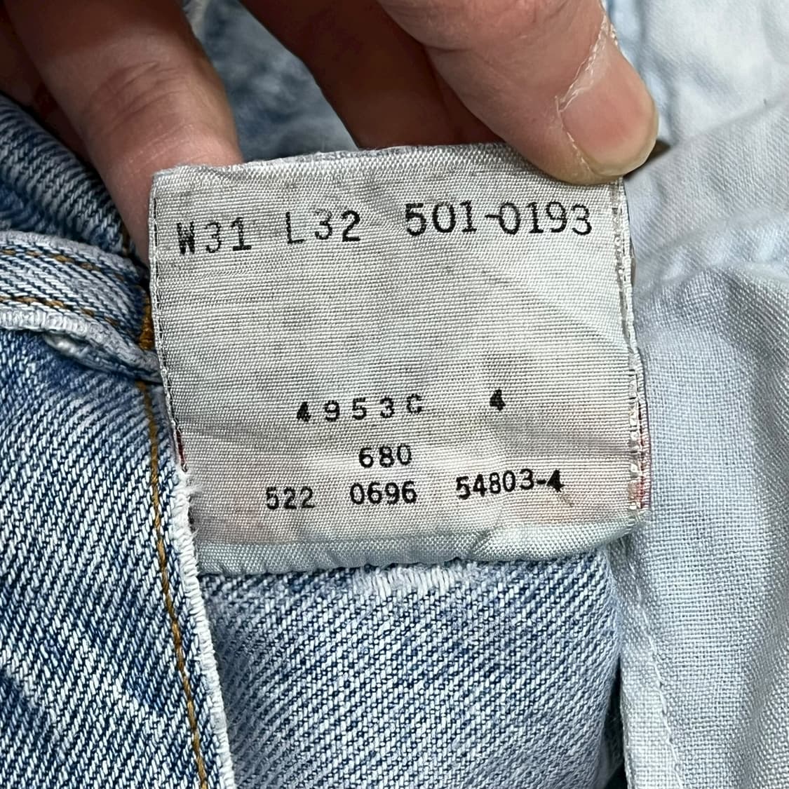 usa 리바이스 501 데님팬츠 s08587 상품이미지9