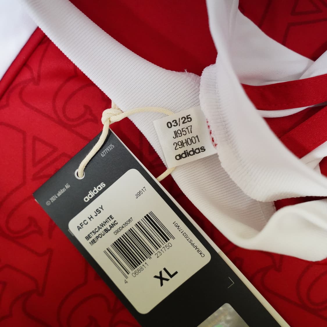 [국내 XL] 25/26 아스날 홈 라이스 유니폼 상품이미지9