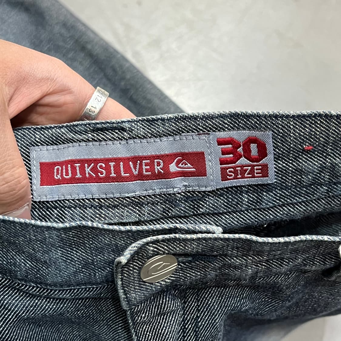  퀵실버 그래픽 카펜터 데님 팬츠 y15146 상품이미지6