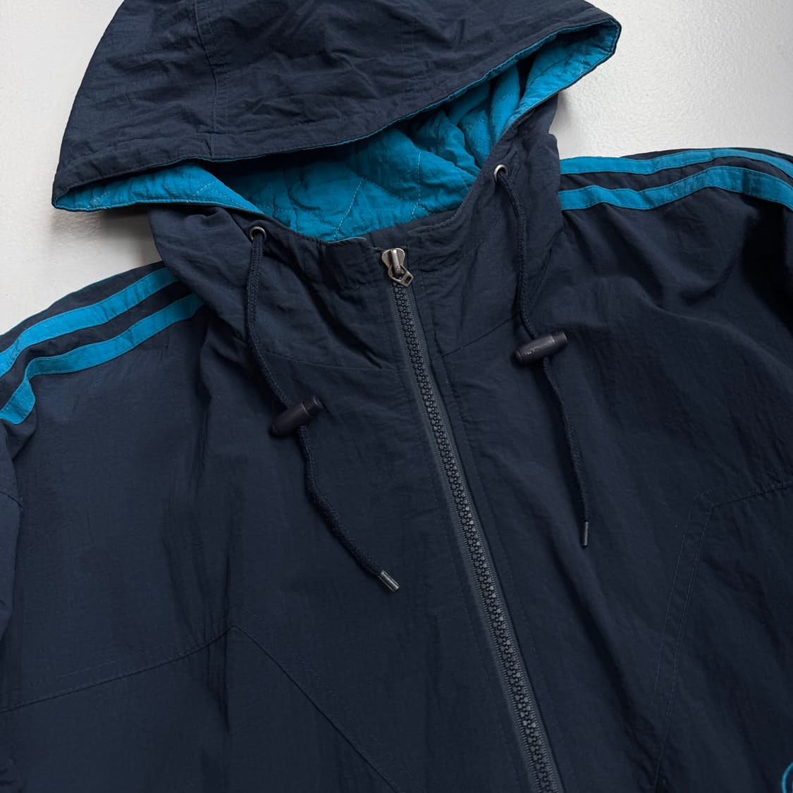 아디다스 90s 파이어버드 올드스쿨 나일론 바람막이 점퍼 자켓 상품이미지3