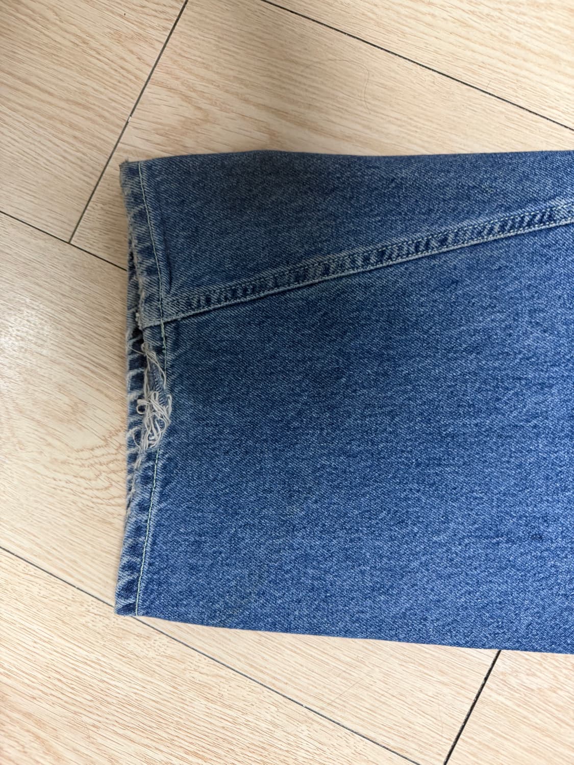 애프터 프레이 스트레이트 진 인디고  상품이미지6