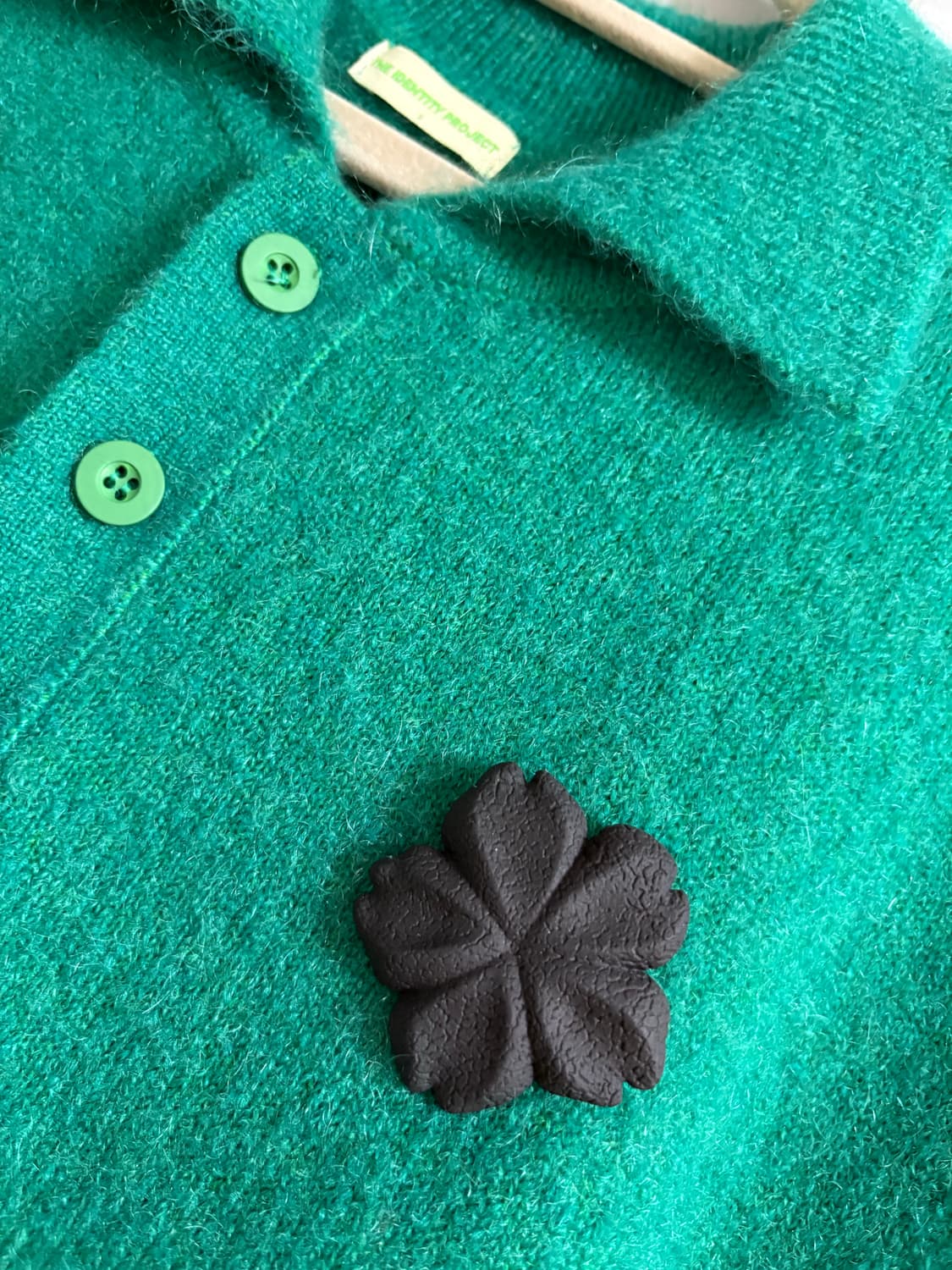 더아이덴티티 프로젝트 모헤어 니트 베스트 그린 상품이미지2