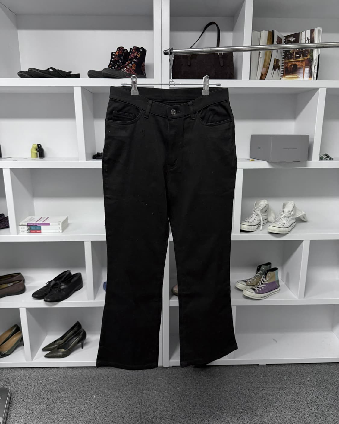 빈티지 블랙 부츠컷 팬츠 상품이미지1