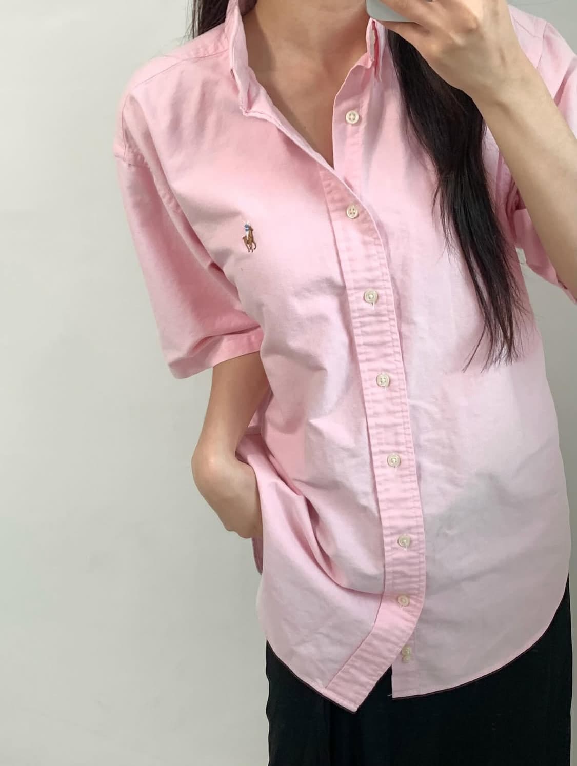Polo by RalphLauren 폴로 핑크 반팔셔츠 상품이미지1