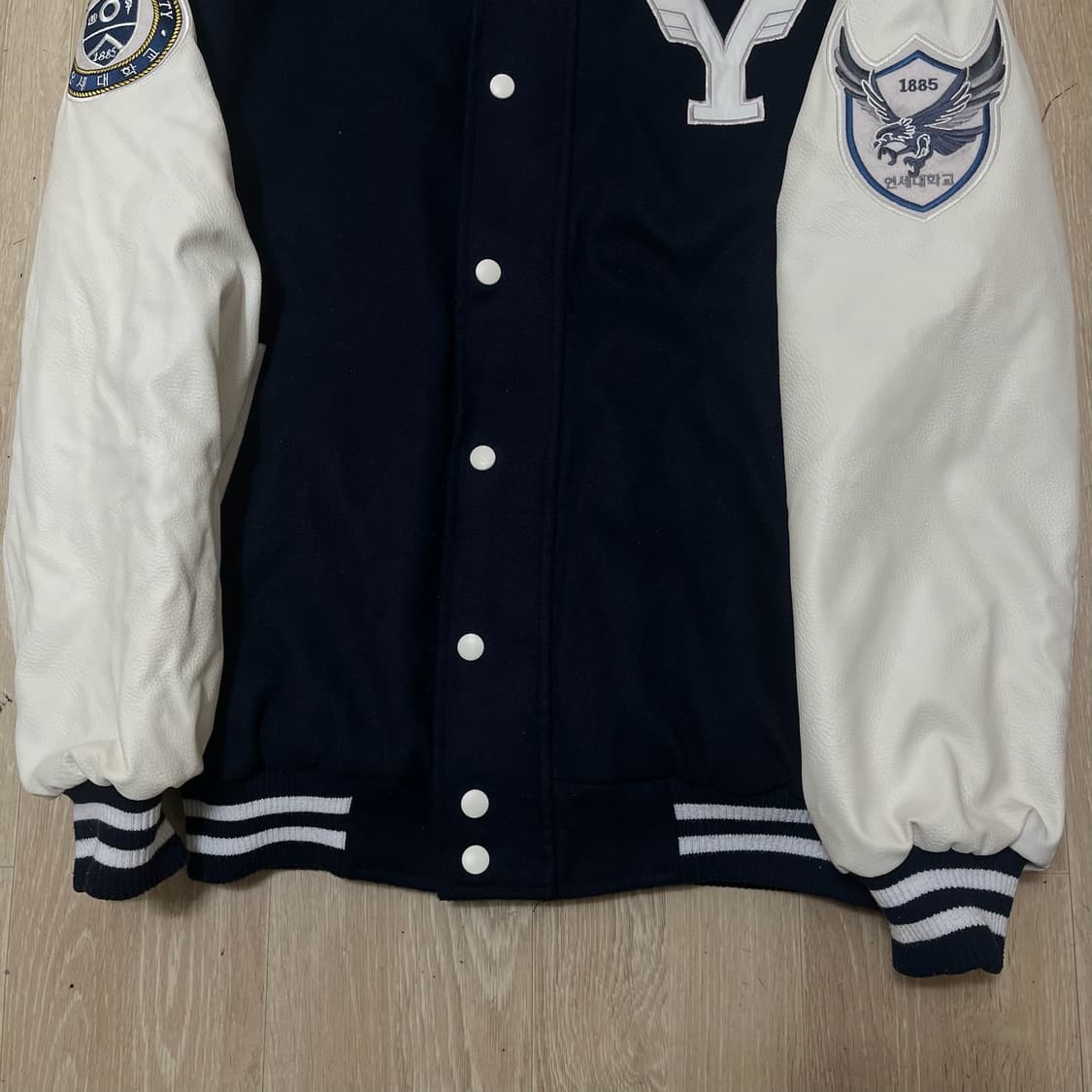 연세대학교 스타디움 바시티 학잠 과잠 [네이비] L/100 상품이미지3