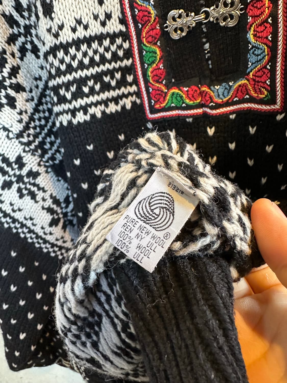 노르웨이 헤비 울 노르딕 스웨터  상품이미지8