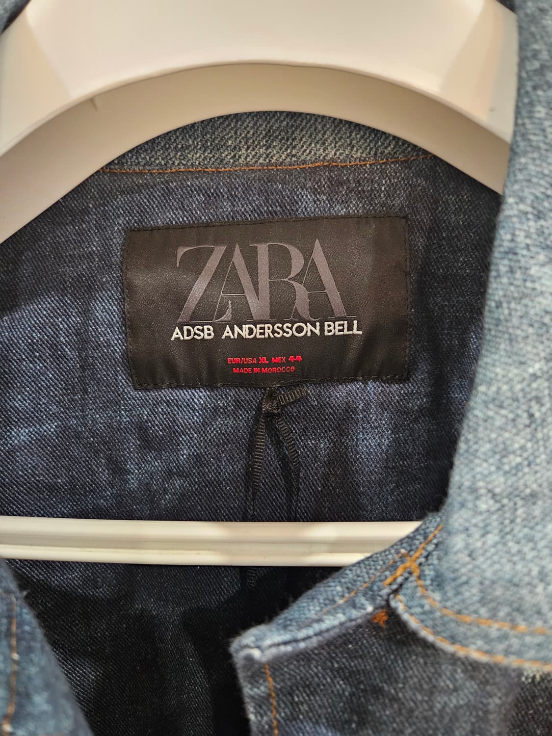 자라 x 앤더슨벨 데님 콤보 점퍼 미디움 블루 XL 상품이미지3