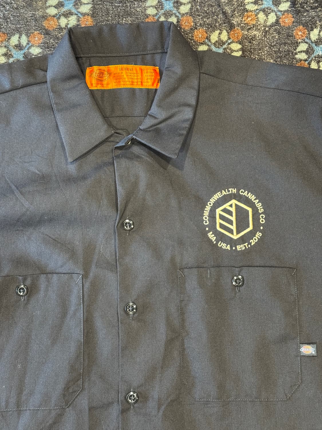 디키즈 워크셔츠 블랙 상품이미지2