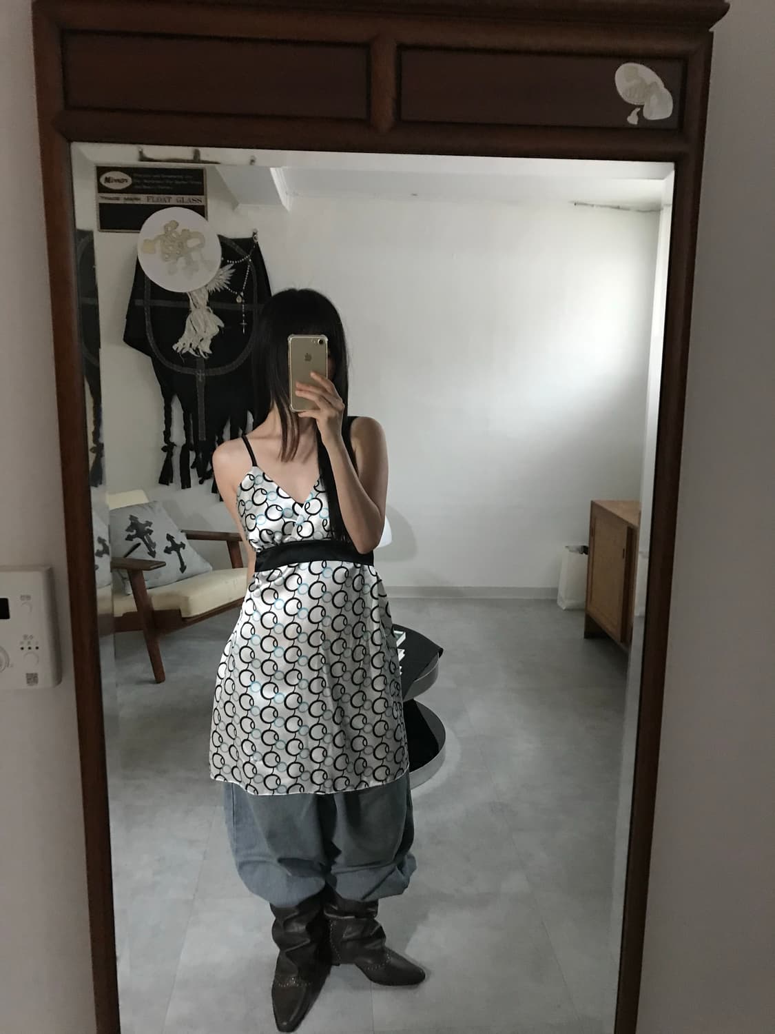 vintage pattern one-piece 상품이미지3
