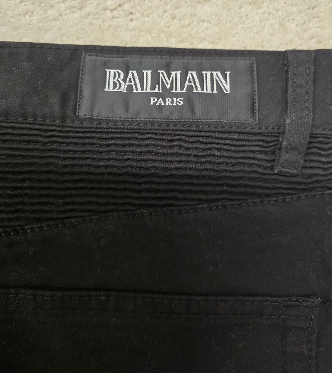 정품] 발망  남자 흑청바지.   싸이즈 34 상품이미지5