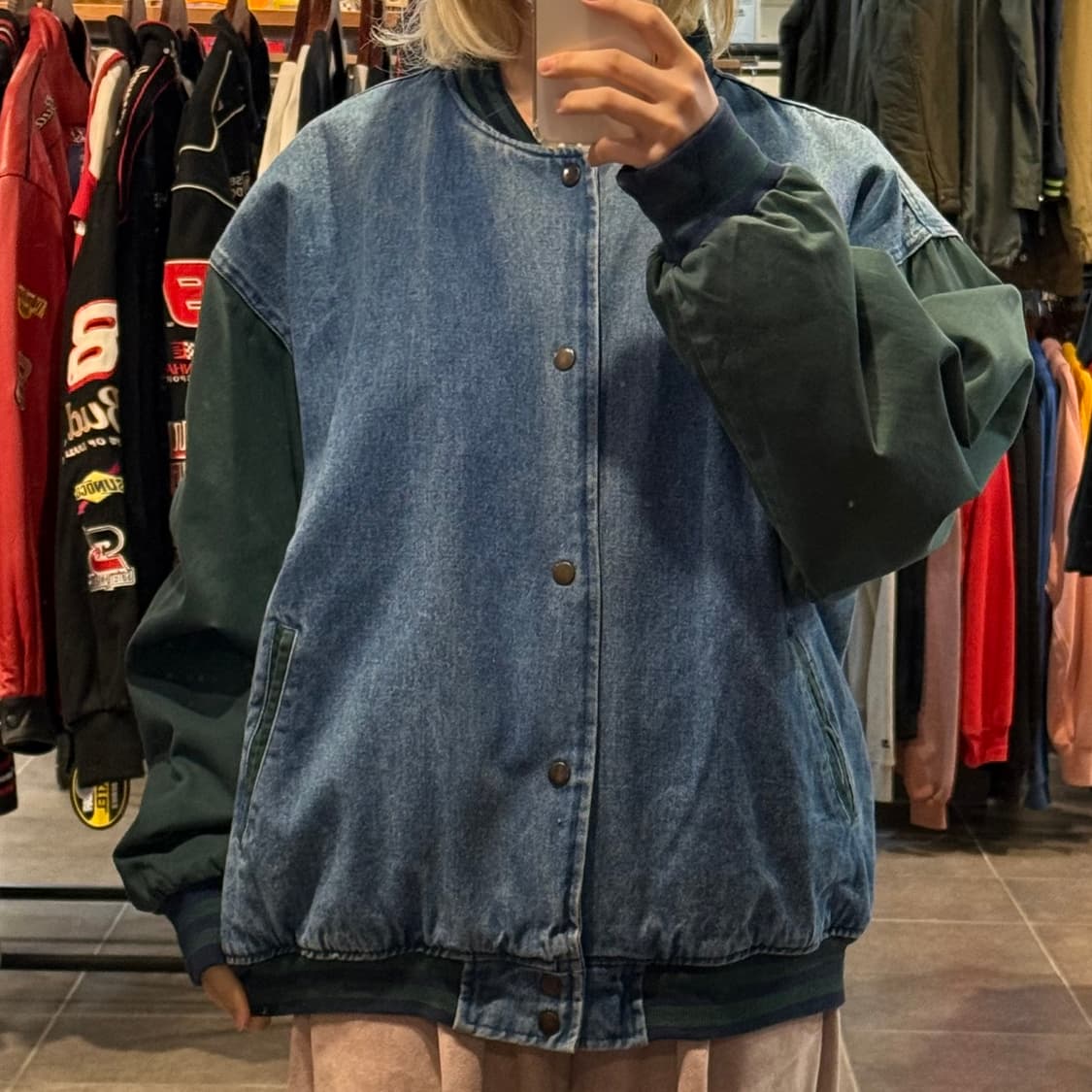 [NO.9] VTG 데님 바시티 자켓 상품이미지1