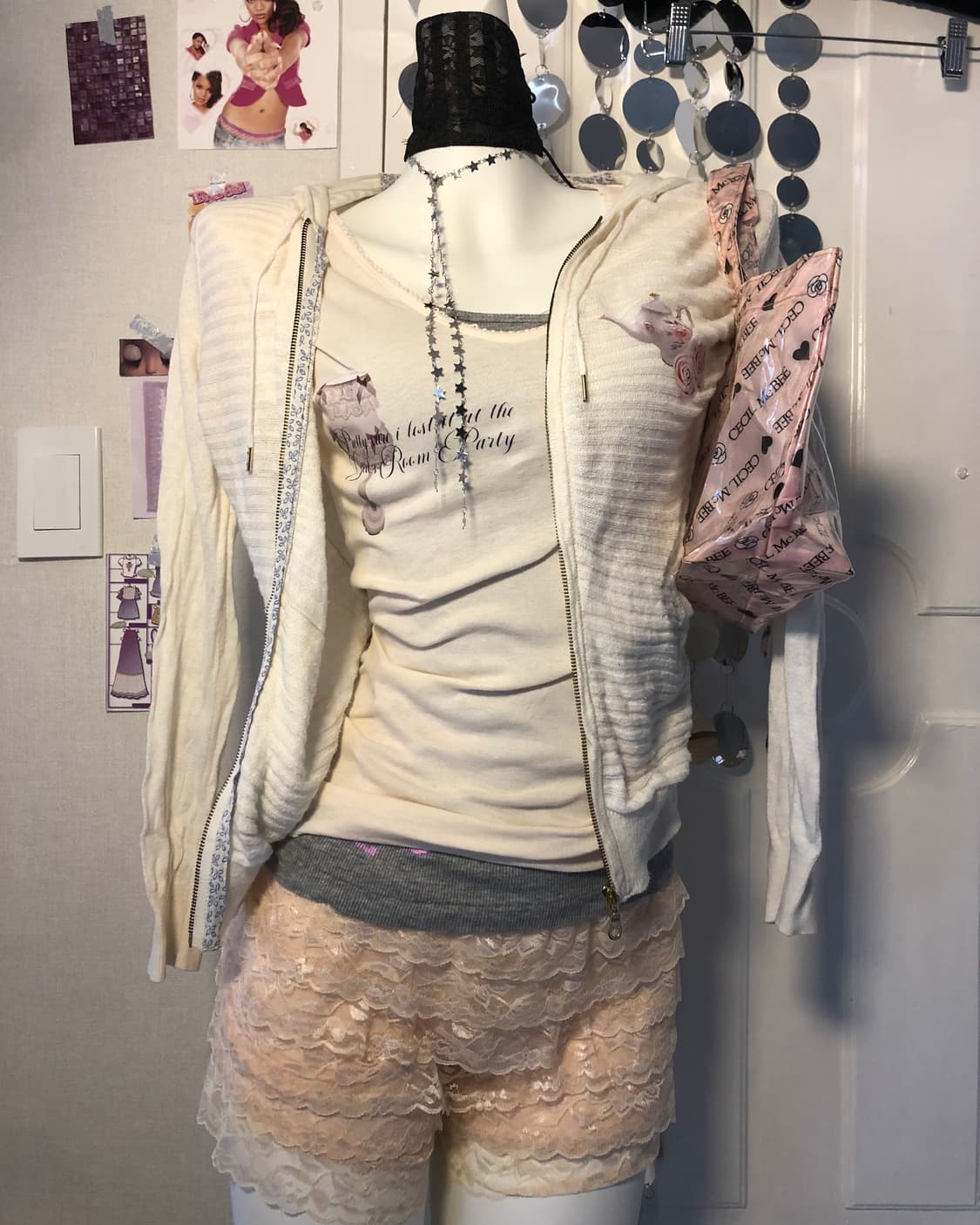 knit hoodie rose ivory outer 상품이미지1