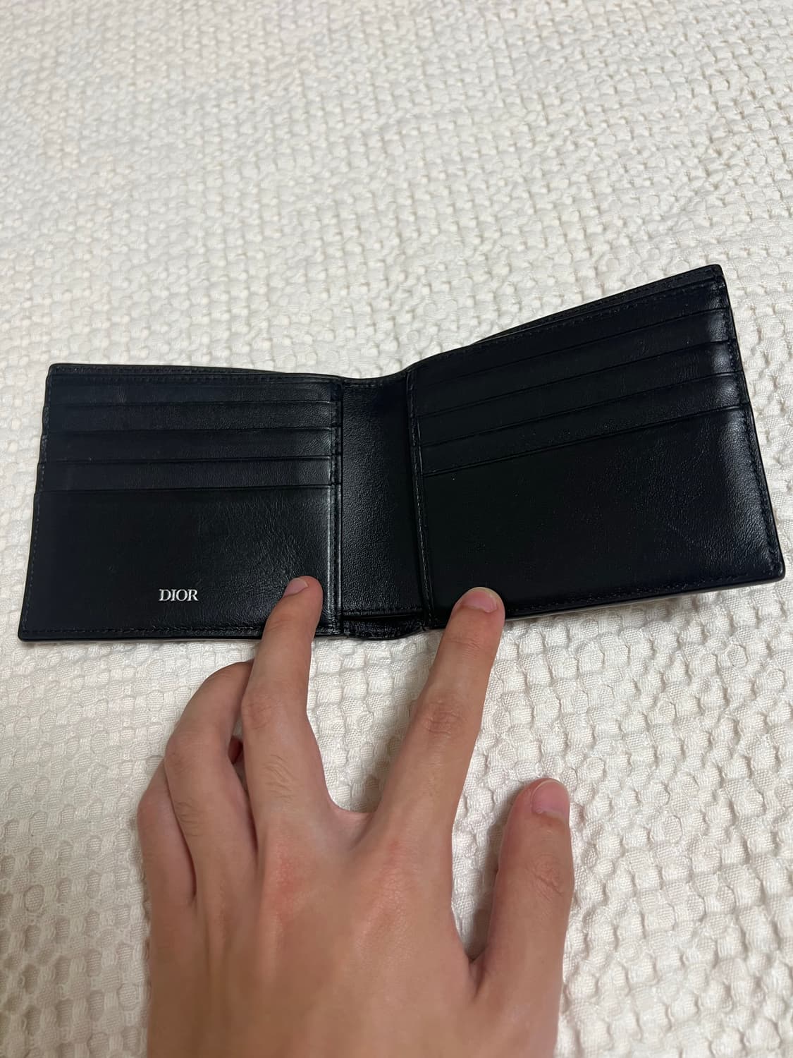 디올 CD 다이아몬드 캔버스 반지갑 상품이미지3