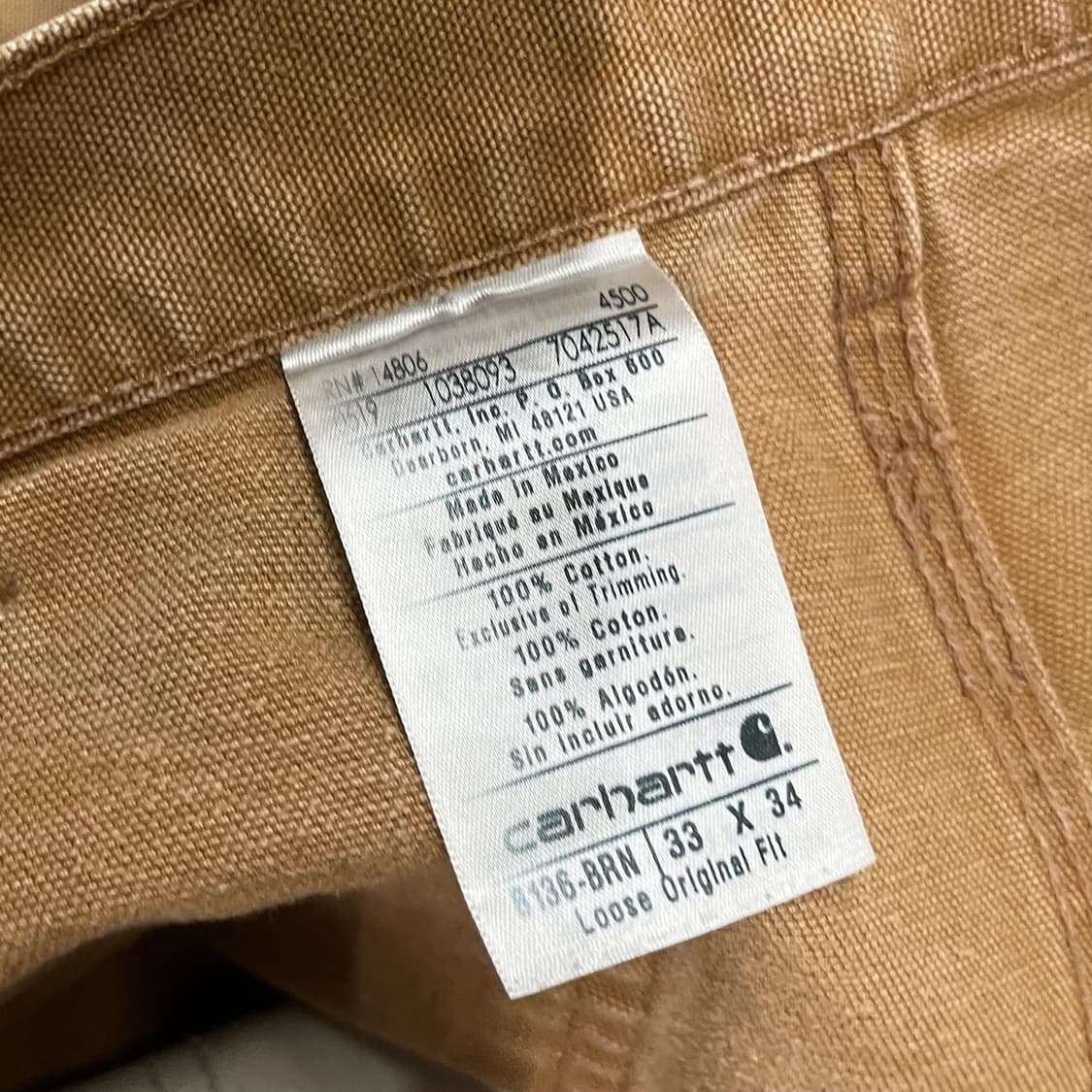 Carhartt 더블니 워크 팬츠 (33“) 상품이미지5