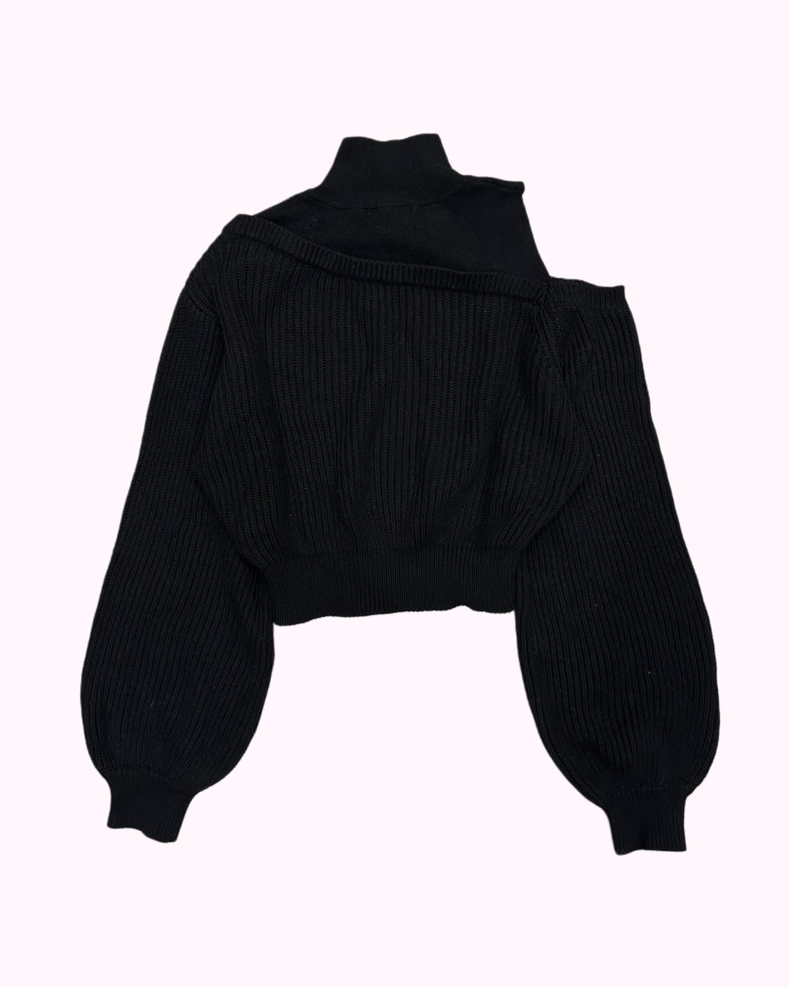 MURUA off-shoulder layered knit zip-up 상품이미지4